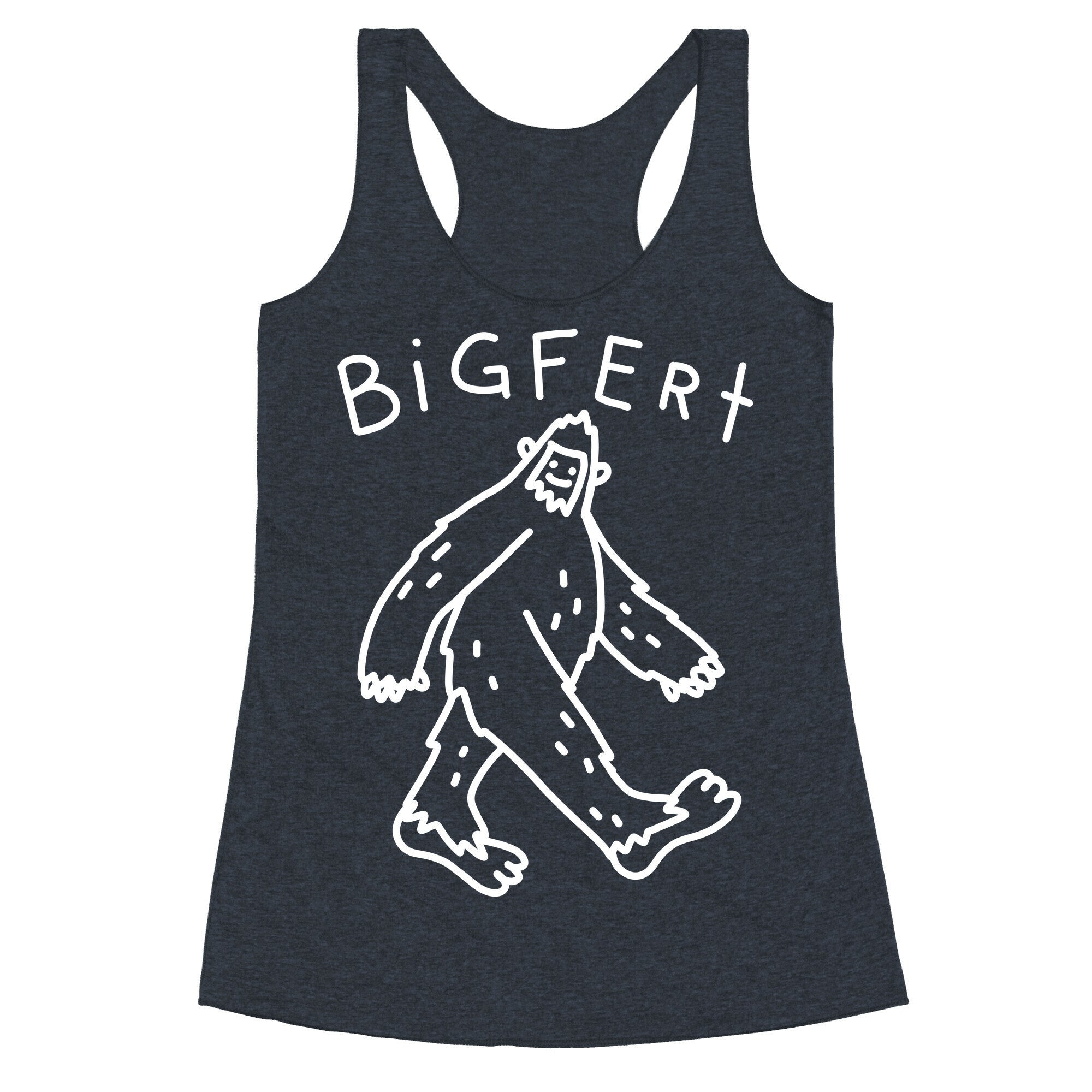 Derpy Bigfert Sasquatch  Racerback Tank