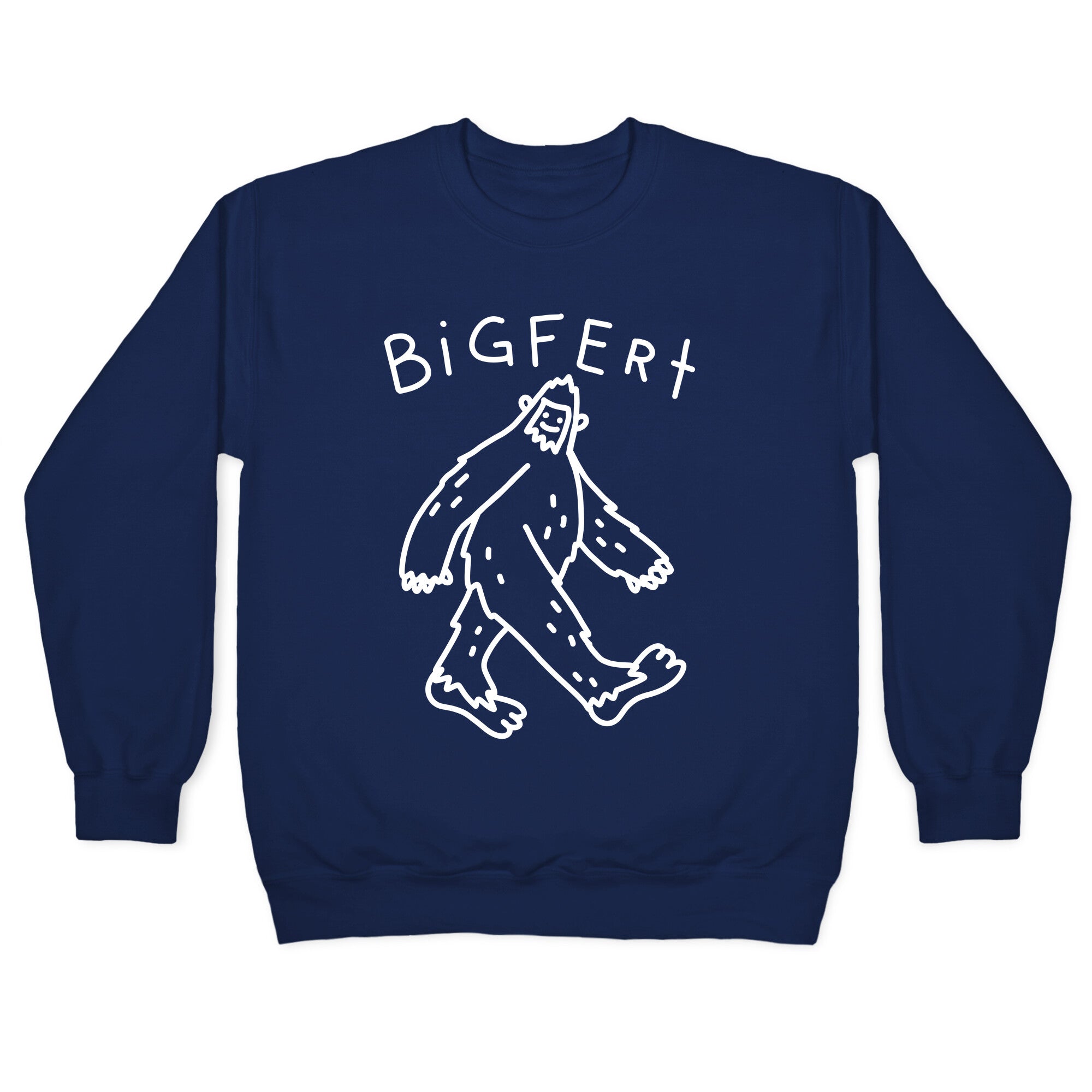 Derpy Bigfert Sasquatch Crewneck Sweatshirt