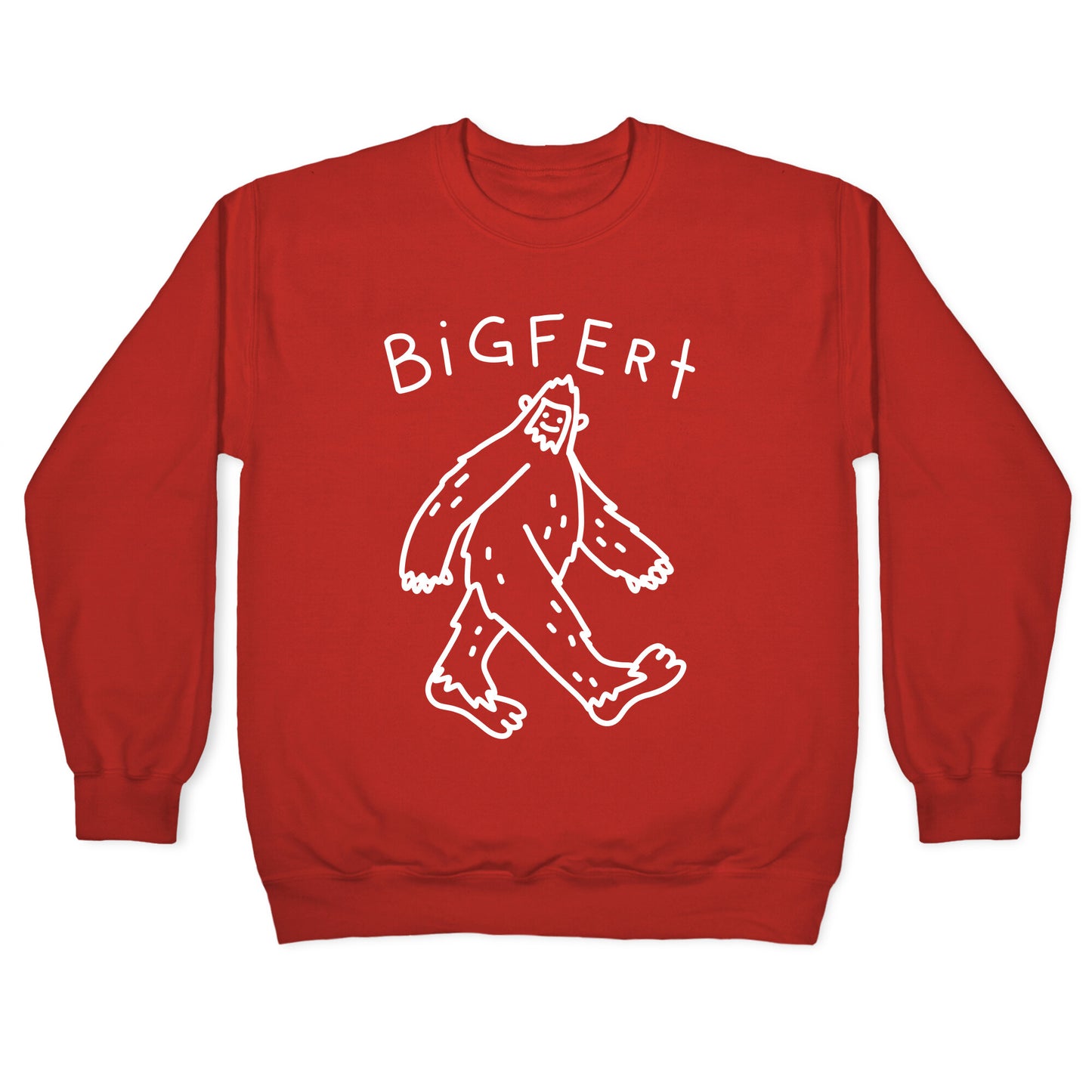 Derpy Bigfert Sasquatch Crewneck Sweatshirt