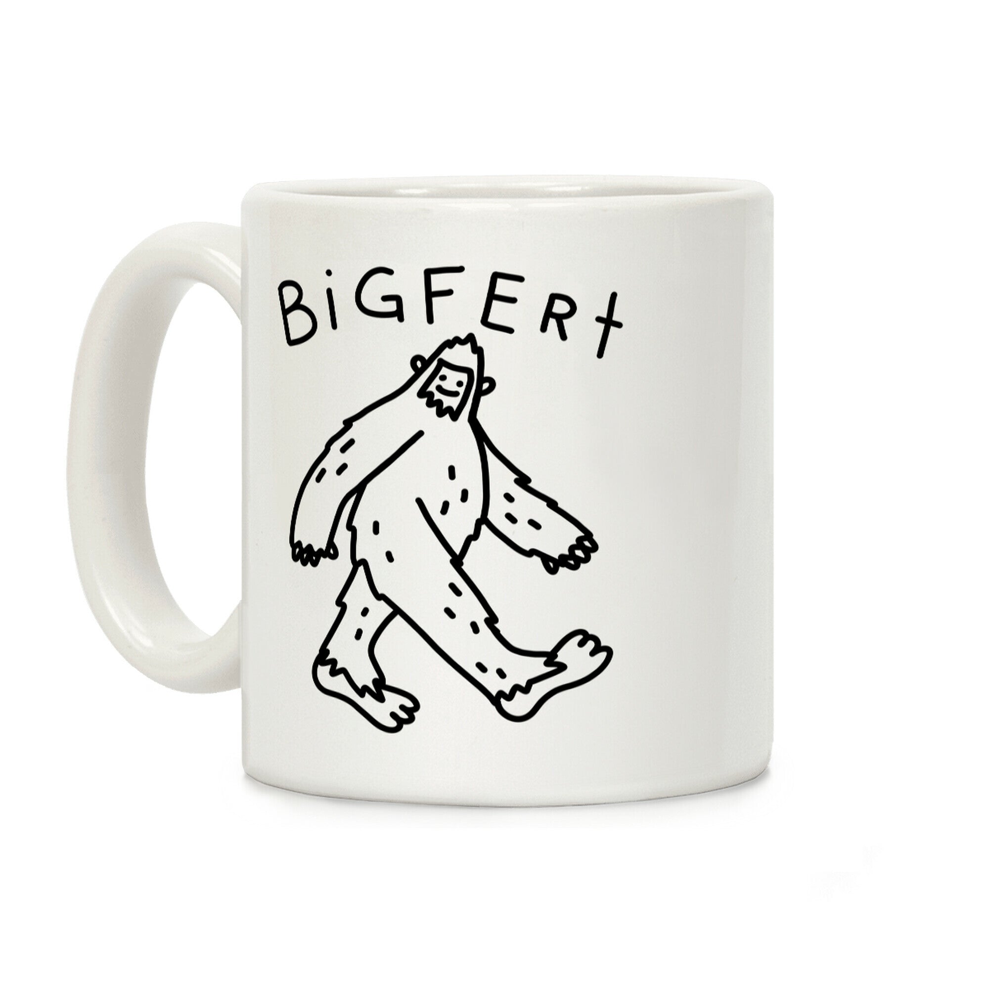 Derpy Bigfert Sasquatch Coffee Mug