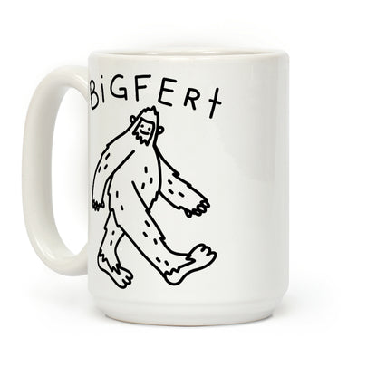 Derpy Bigfert Sasquatch Coffee Mug