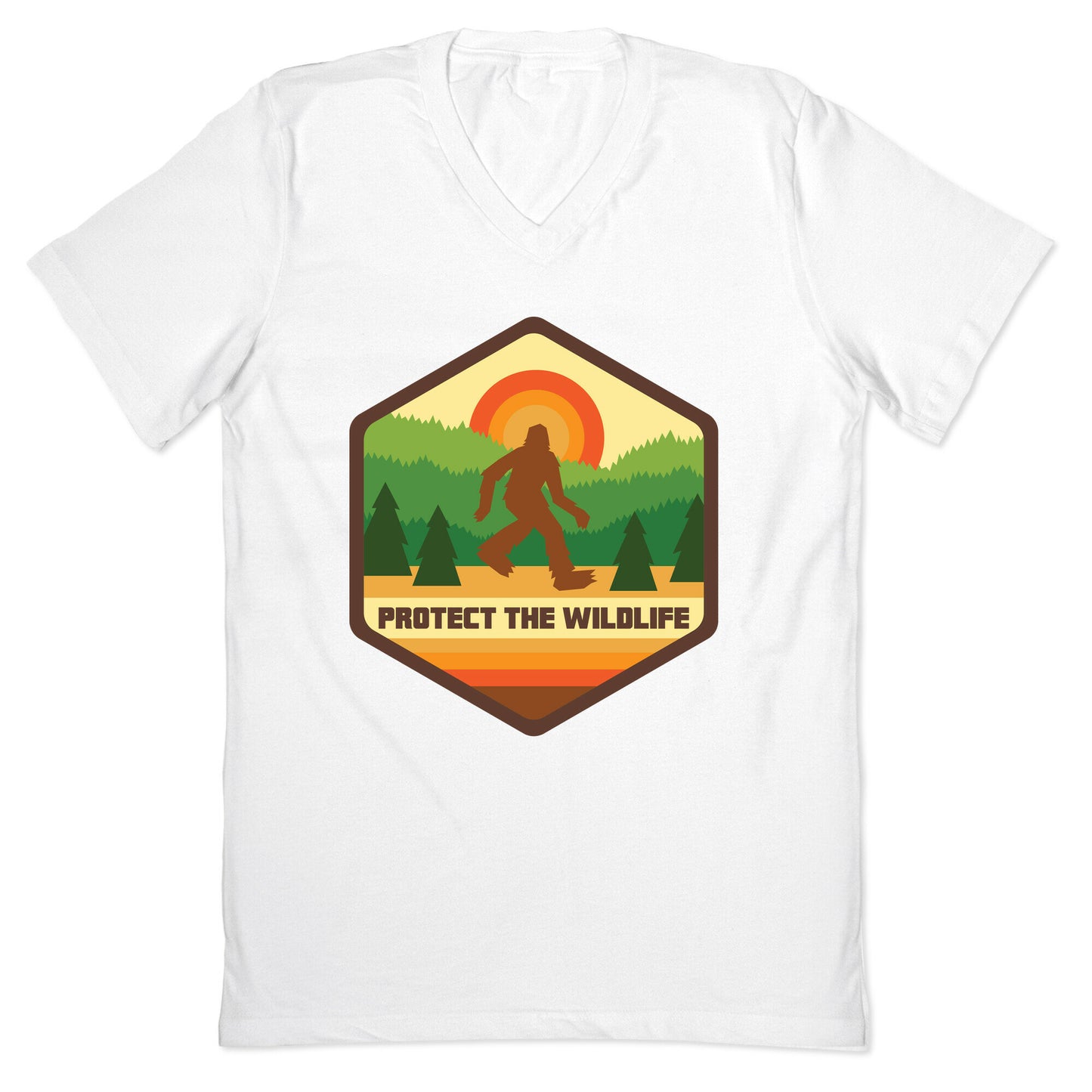 Protect The Wildlife (Bigfoot) V-Neck