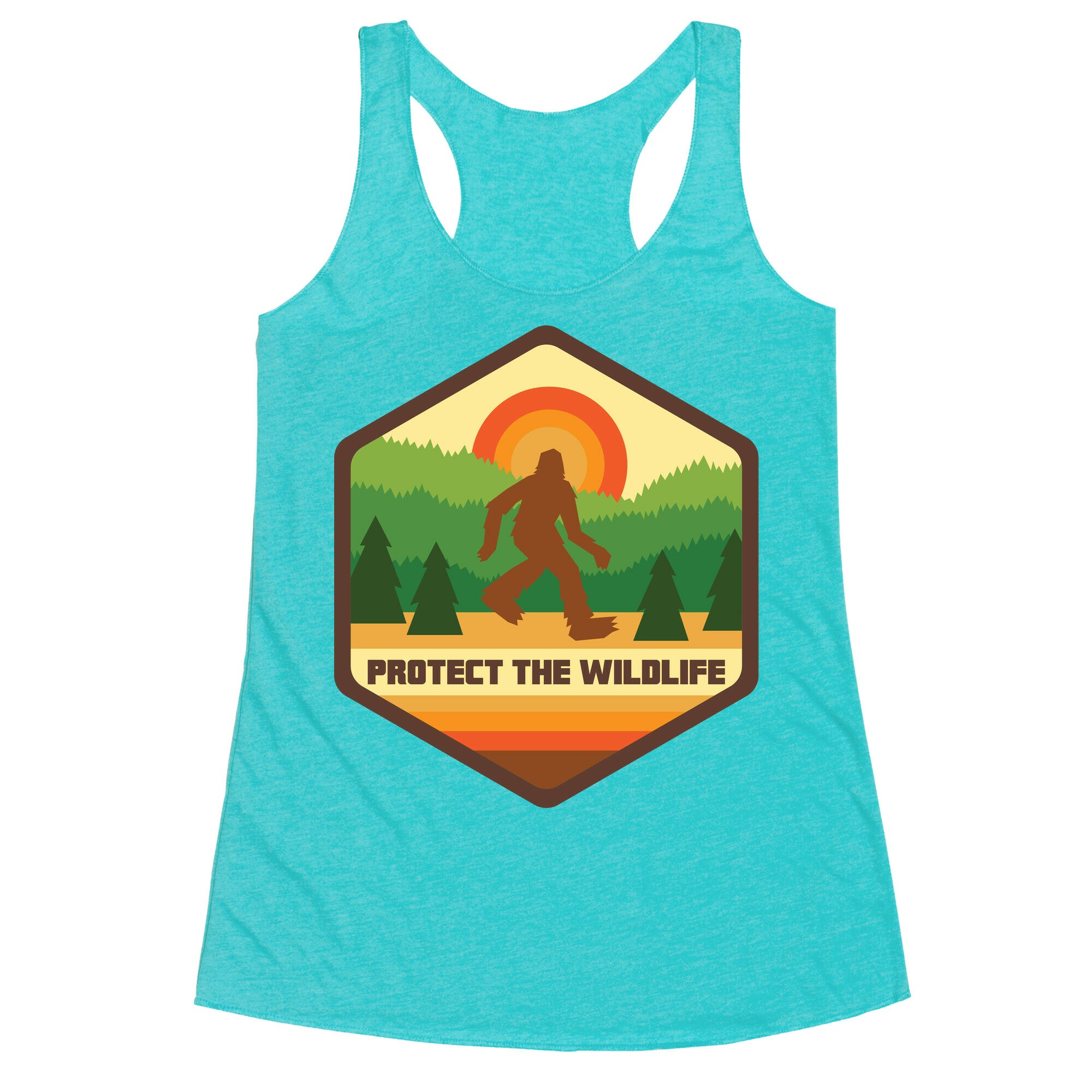 Protect The Wildlife (Bigfoot) Racerback Tank
