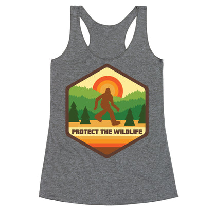Protect The Wildlife (Bigfoot) Racerback Tank