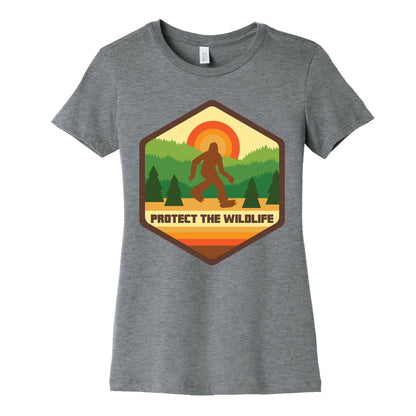 Protect The Wildlife (Bigfoot) Women's Cotton Tee