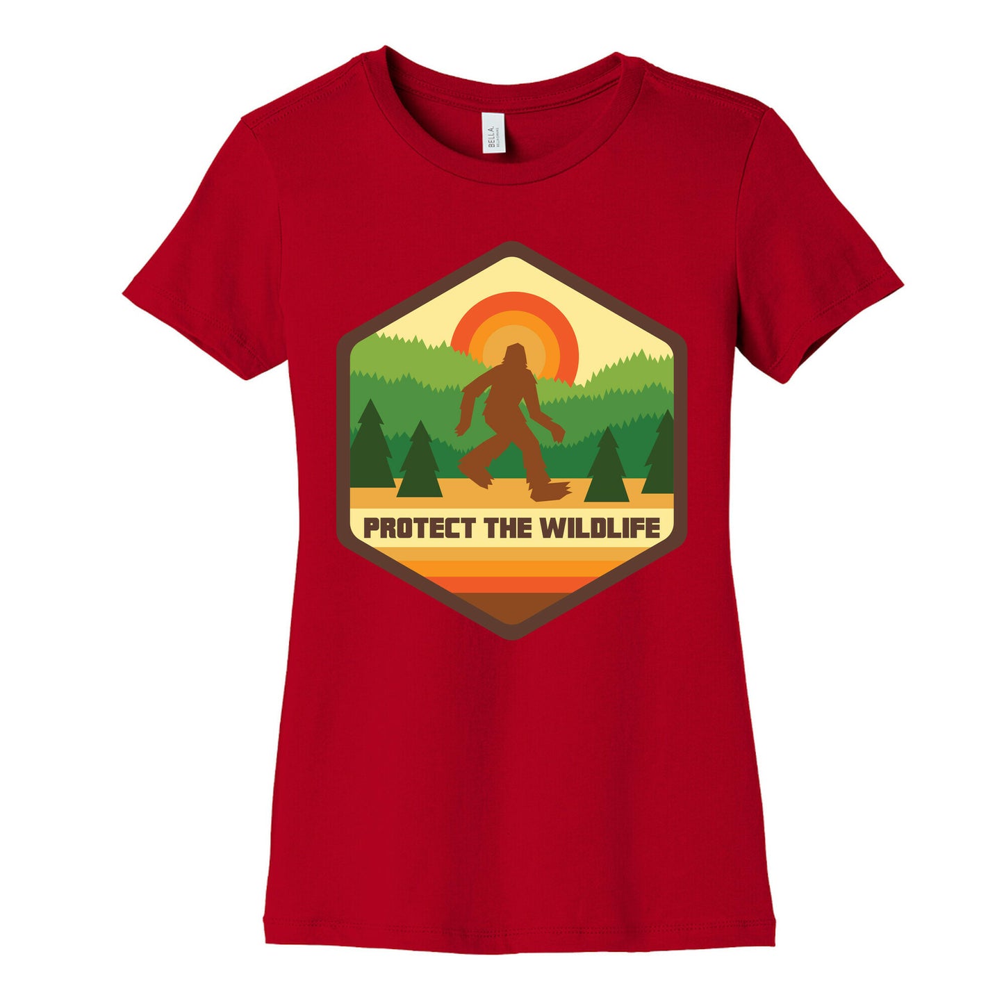 Protect The Wildlife (Bigfoot) Women's Cotton Tee