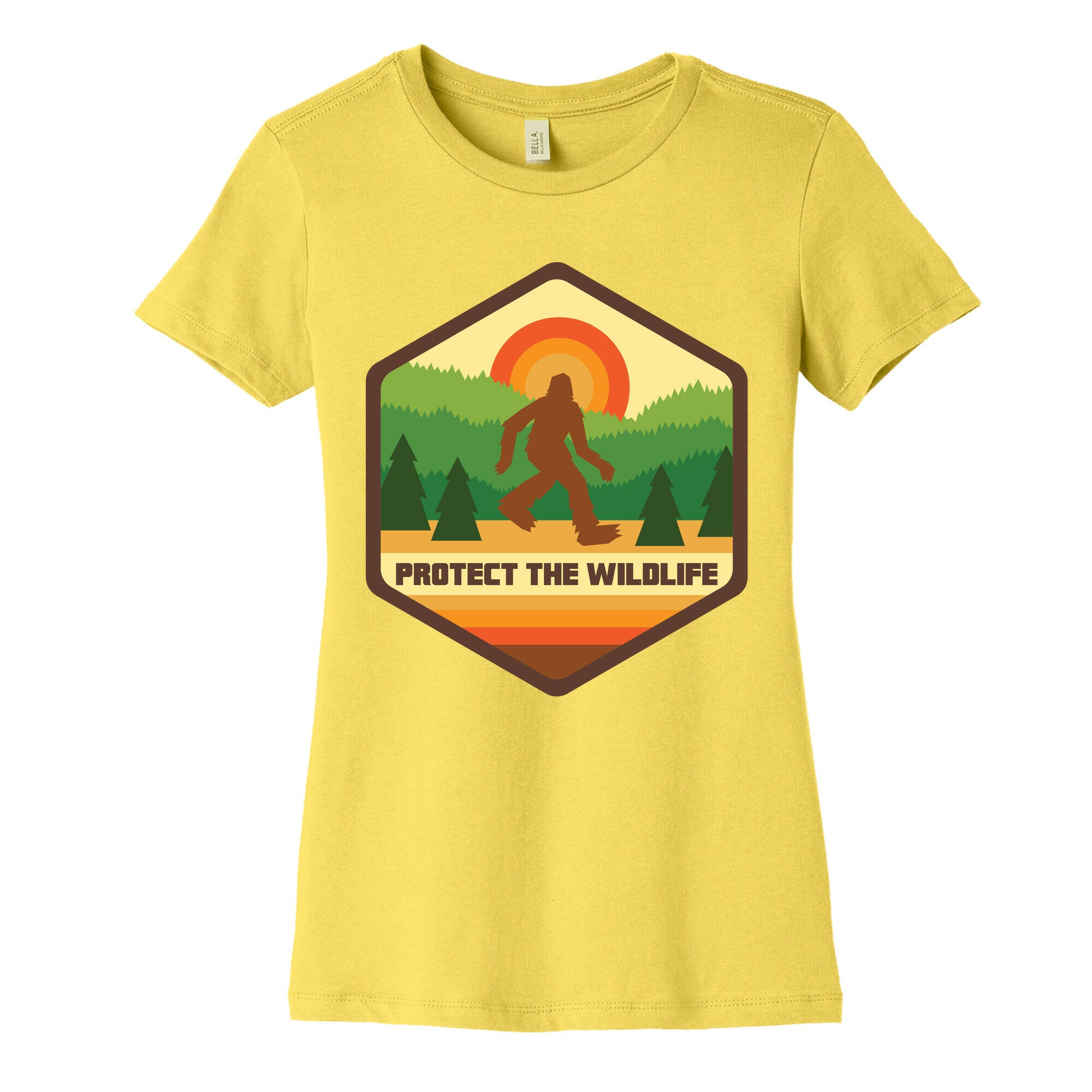 Protect The Wildlife (Bigfoot) Women's Cotton Tee