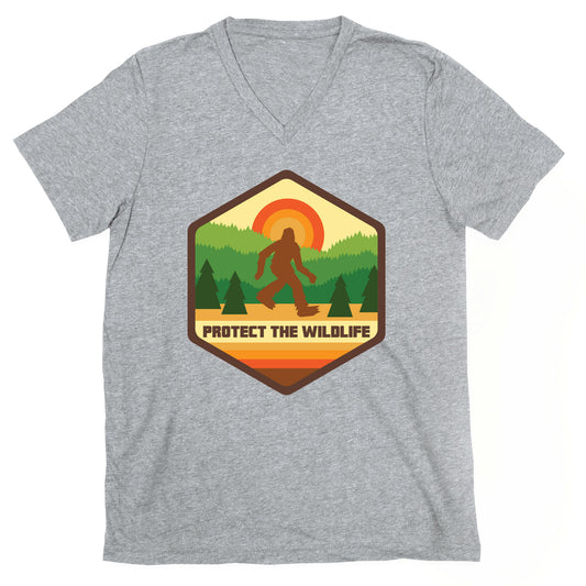 Protect The Wildlife (Bigfoot) V-Neck