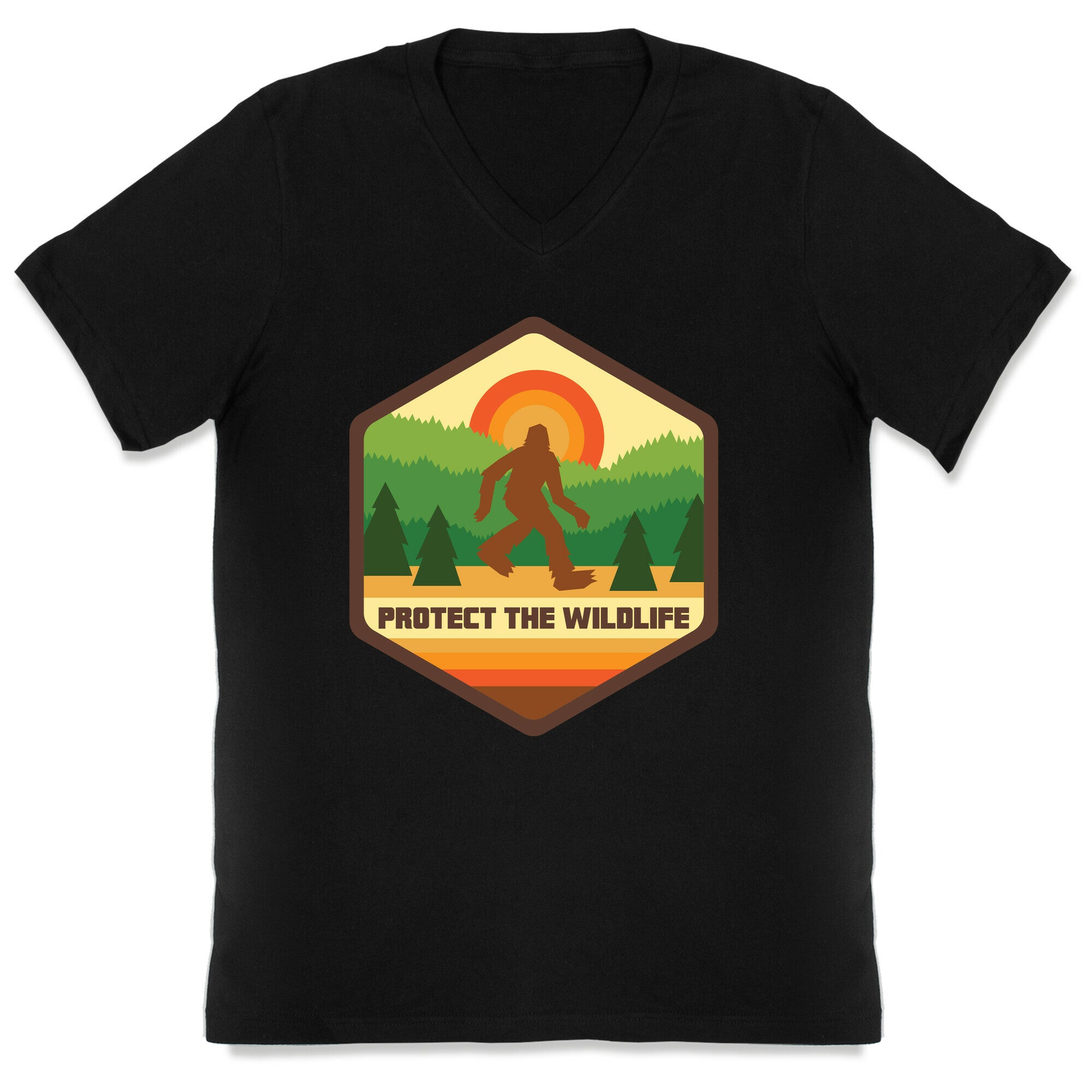 Protect The Wildlife (Bigfoot) V-Neck