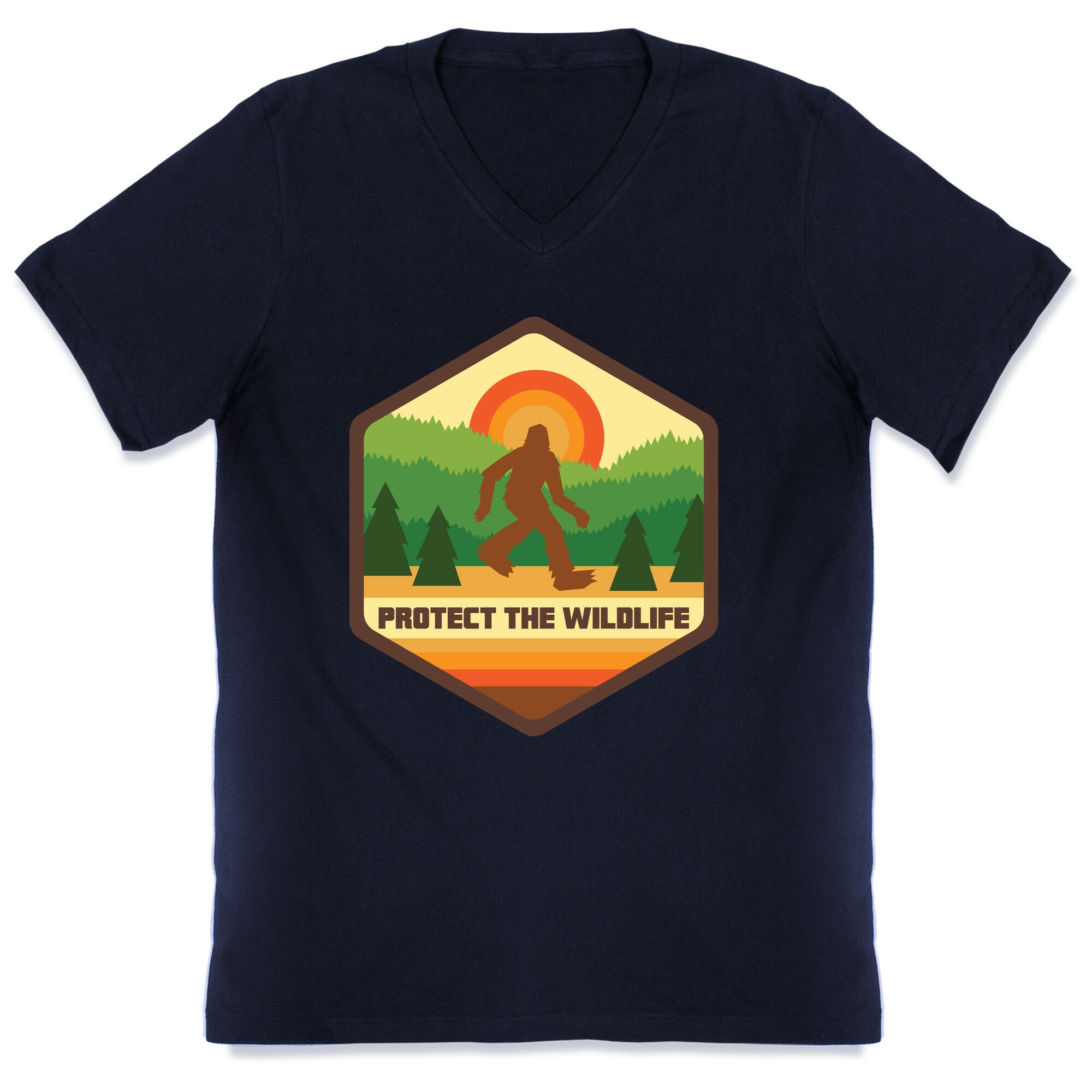 Protect The Wildlife (Bigfoot) V-Neck