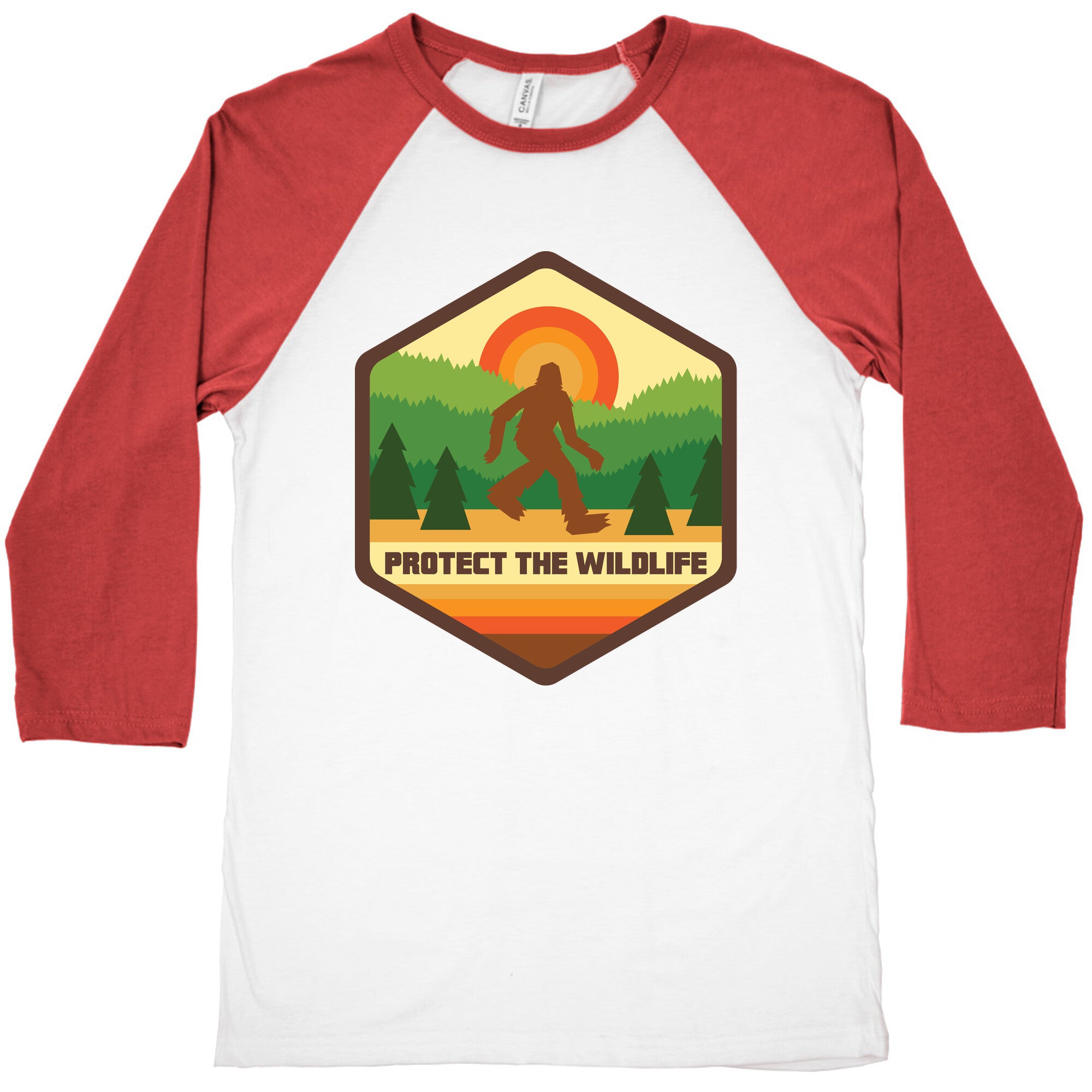 Protect The Wildlife (Bigfoot) Baseball Tee