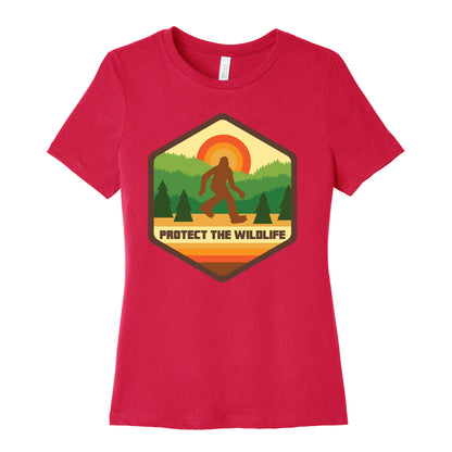 Protect The Wildlife (Bigfoot) Women's Cotton Tee