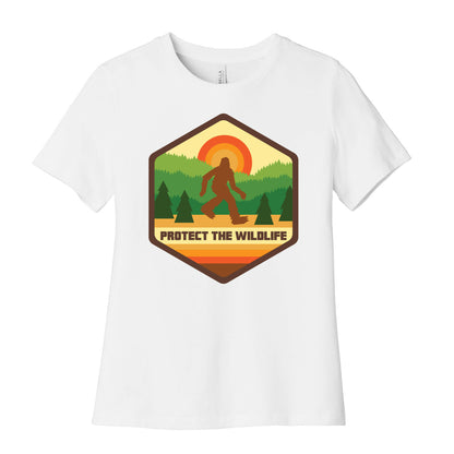 Protect The Wildlife (Bigfoot) Women's Cotton Tee