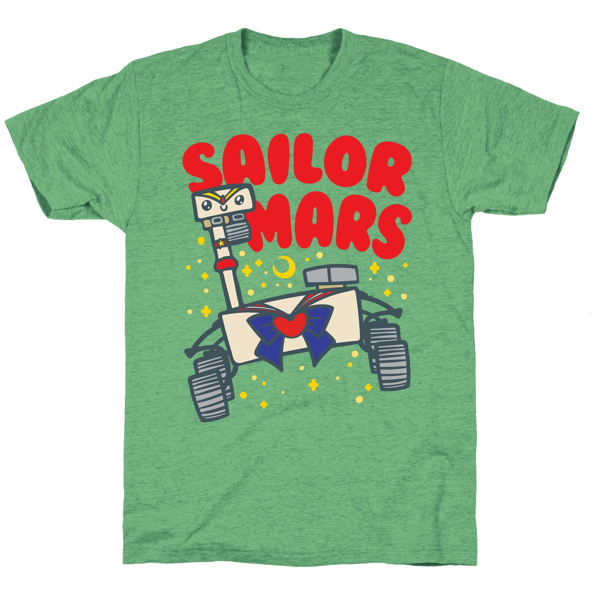 Sailor Mars Perseverance Parody White Print Unisex Triblend Tee