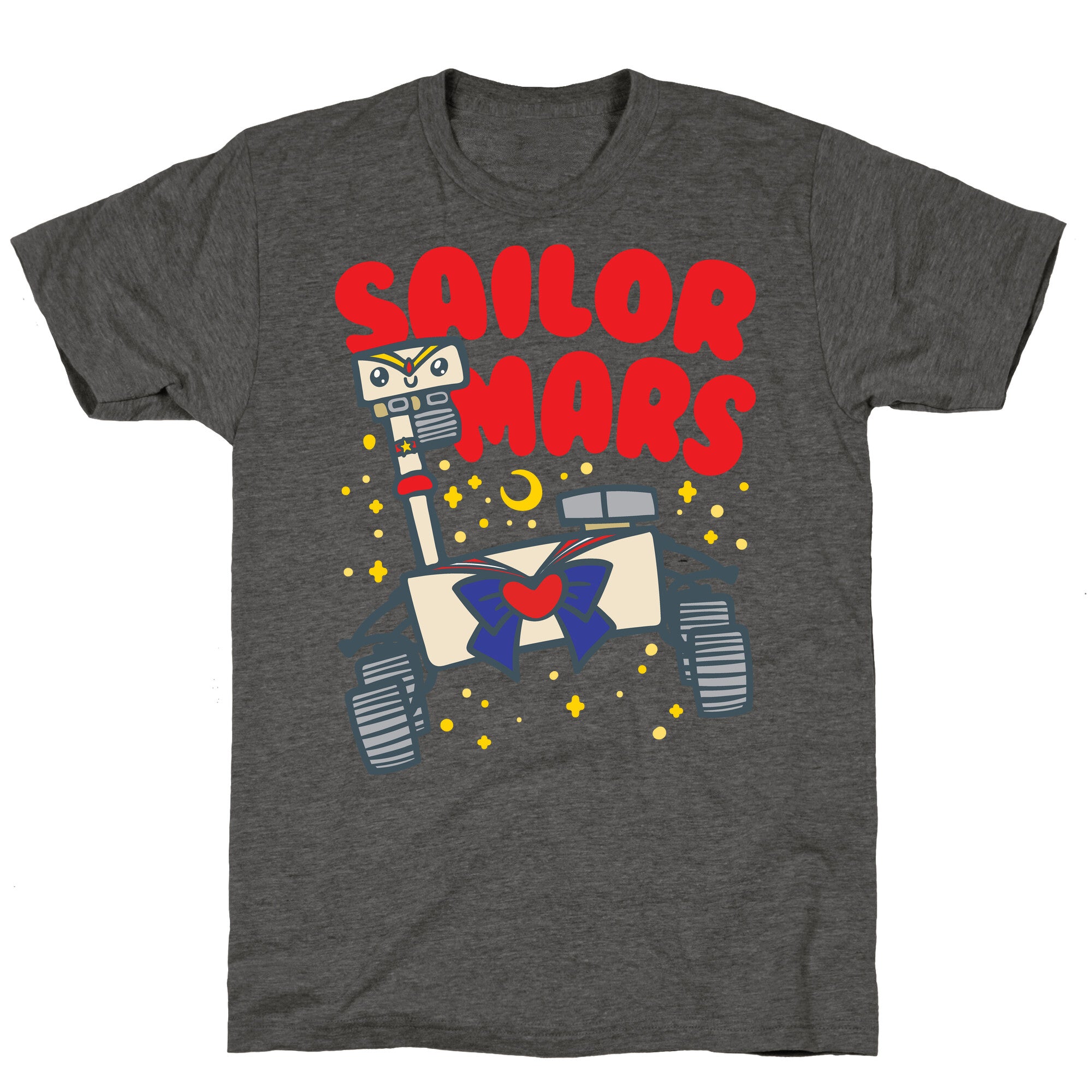 Sailor Mars Perseverance Parody White Print Unisex Triblend Tee