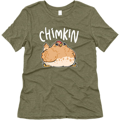 Chimkin Derpy Chicken Women's Triblend Tee