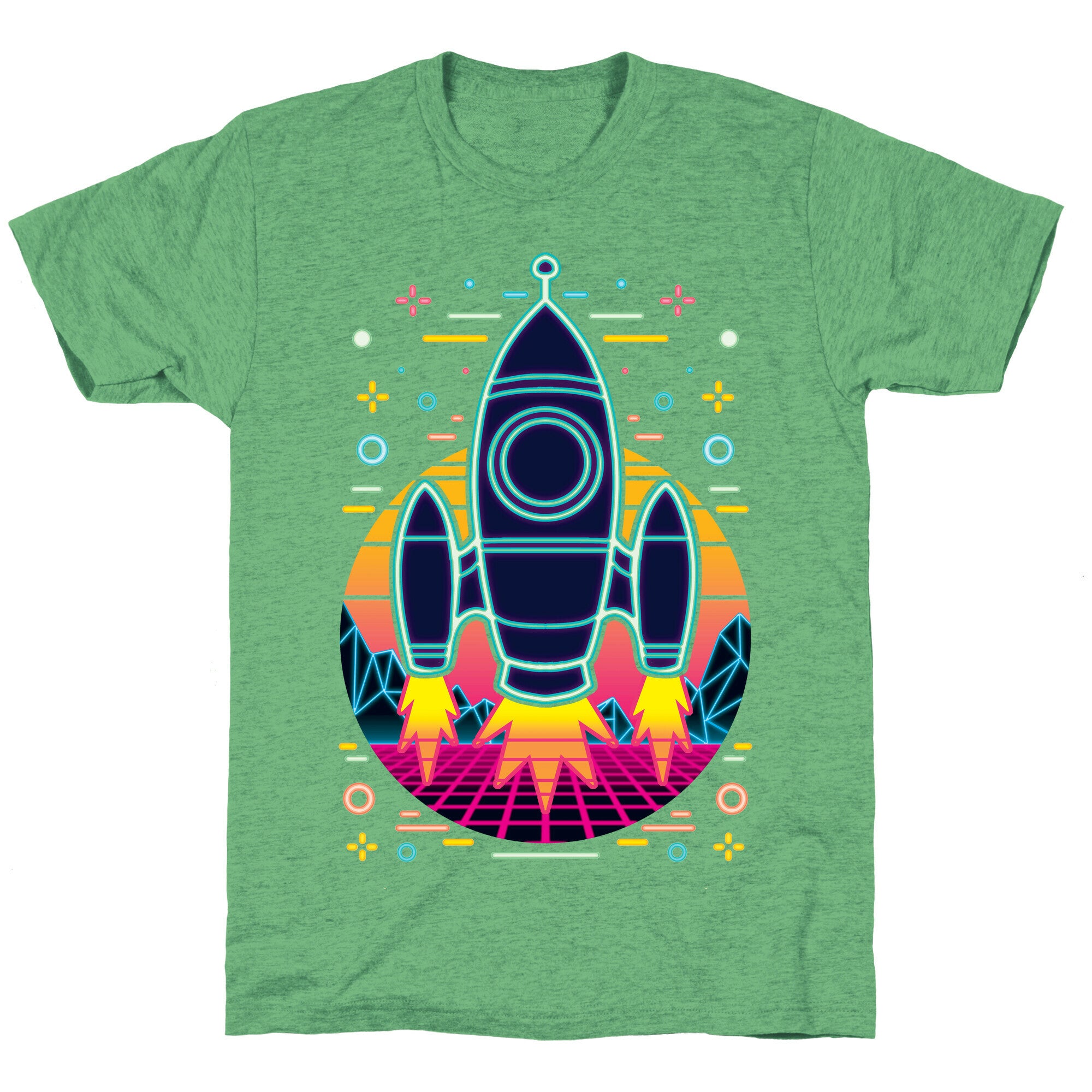 Synthwave Space Exploration Unisex Triblend Tee