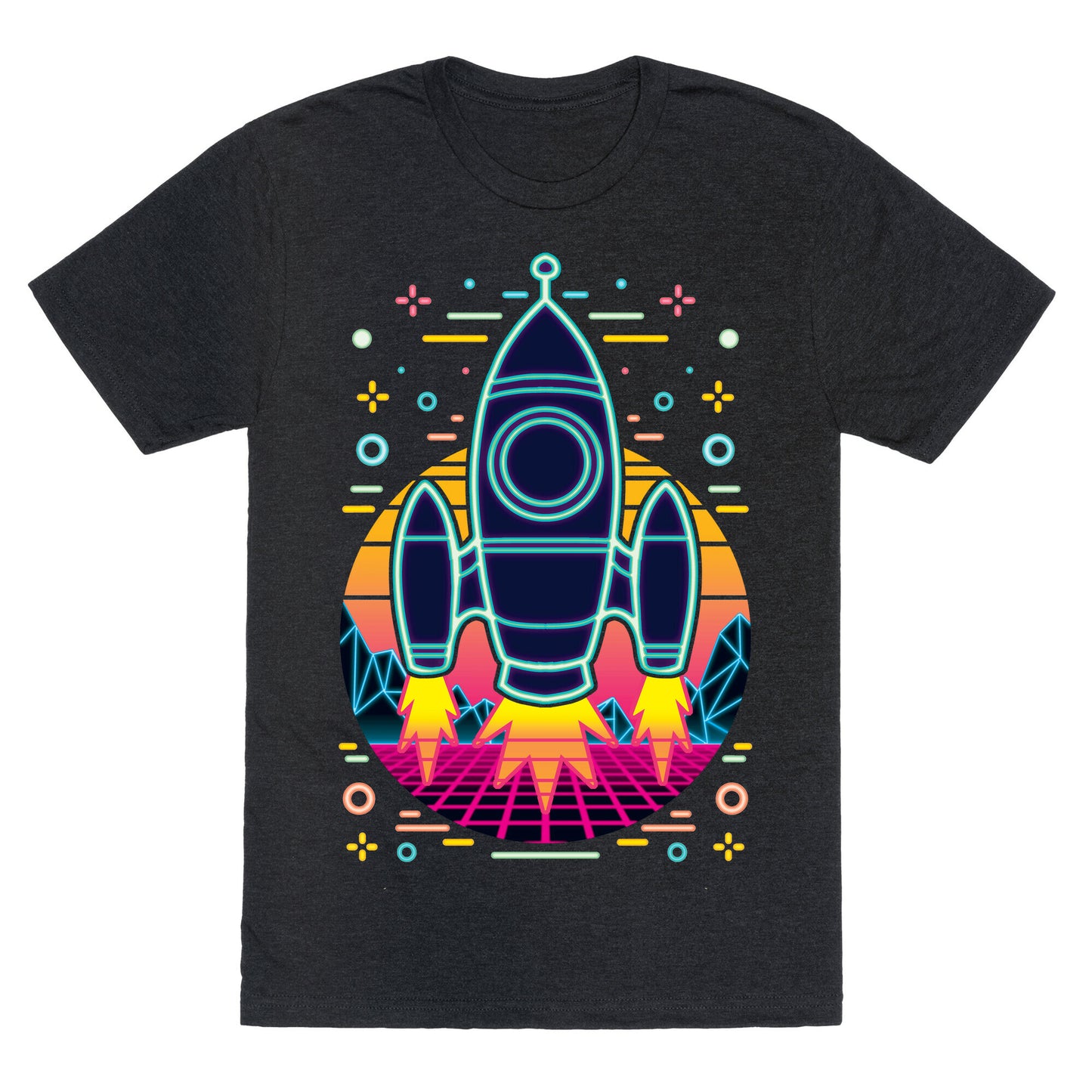 Synthwave Space Exploration Unisex Triblend Tee