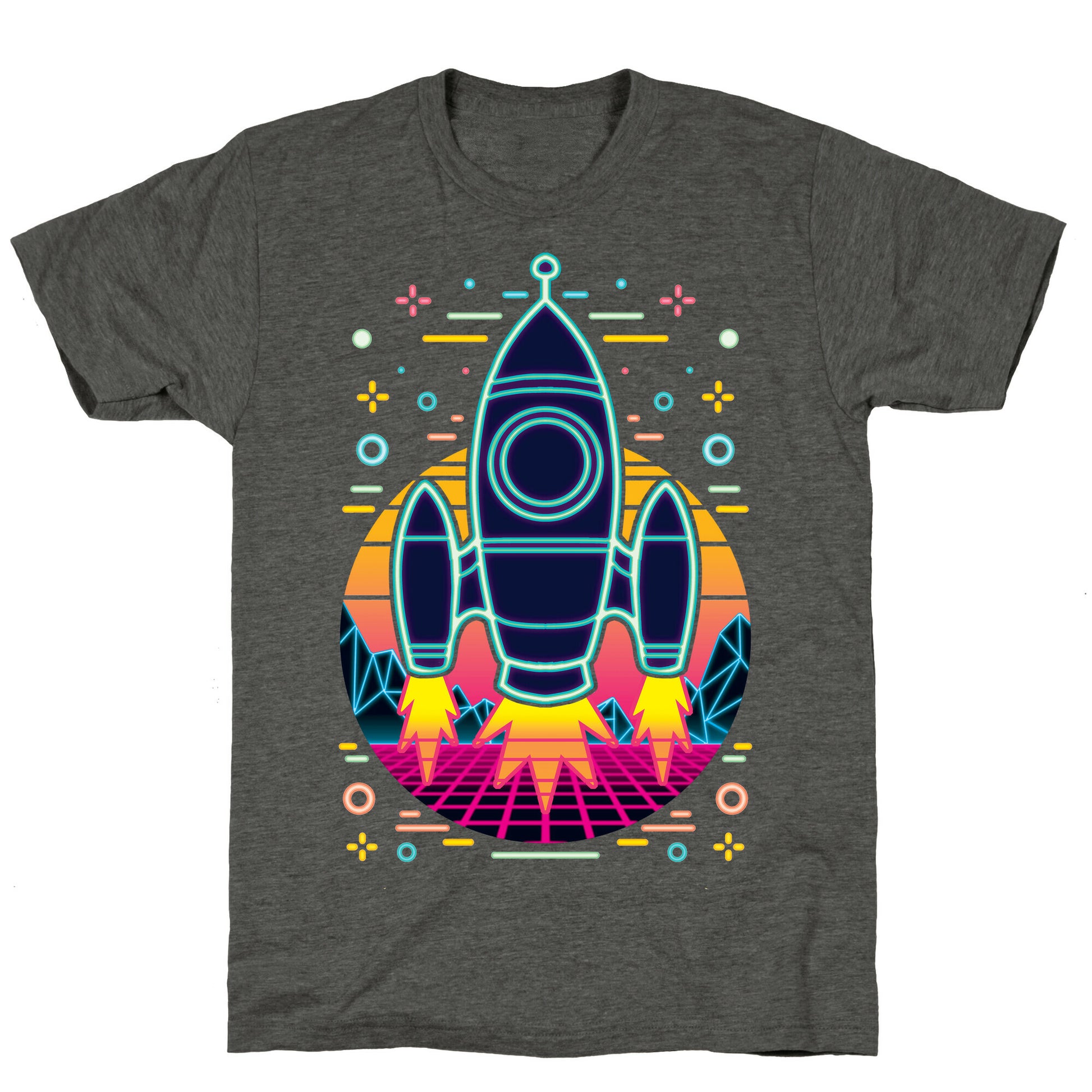Synthwave Space Exploration Unisex Triblend Tee