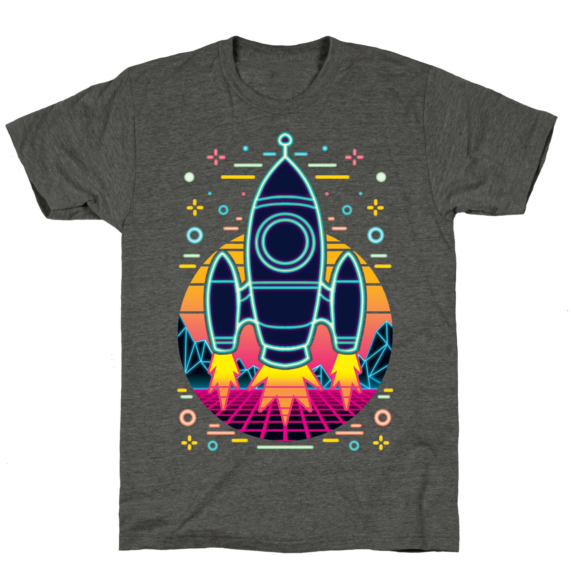 Synthwave Space Exploration Unisex Triblend Tee