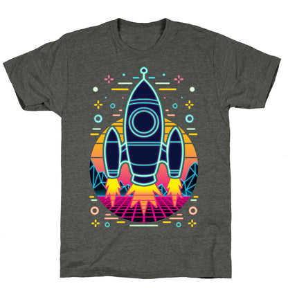 Synthwave Space Exploration Unisex Triblend Tee