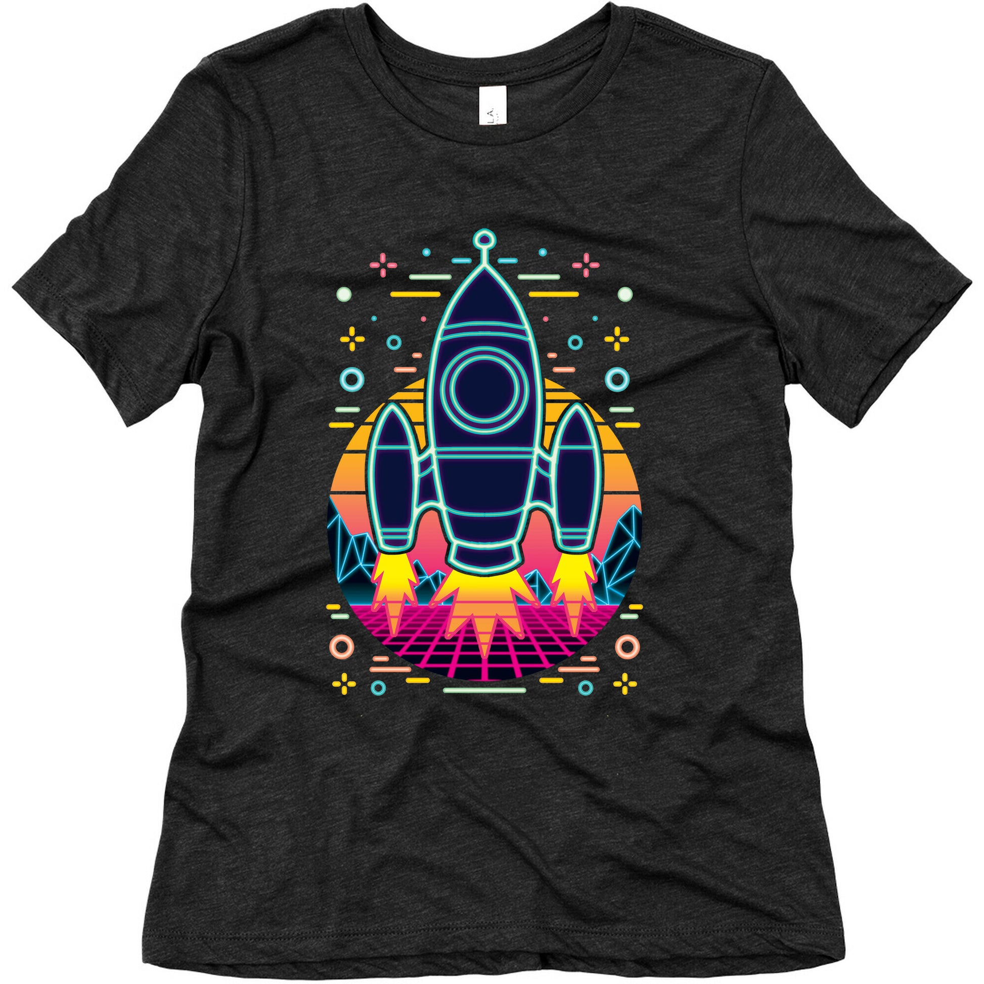 Synthwave Space Exploration Women's Triblend Tee