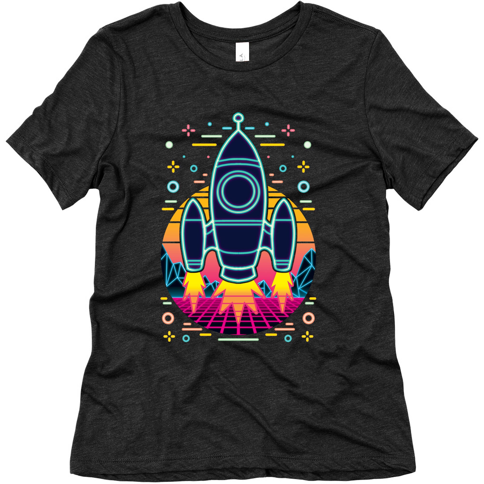 Synthwave Space Exploration Women's Triblend Tee