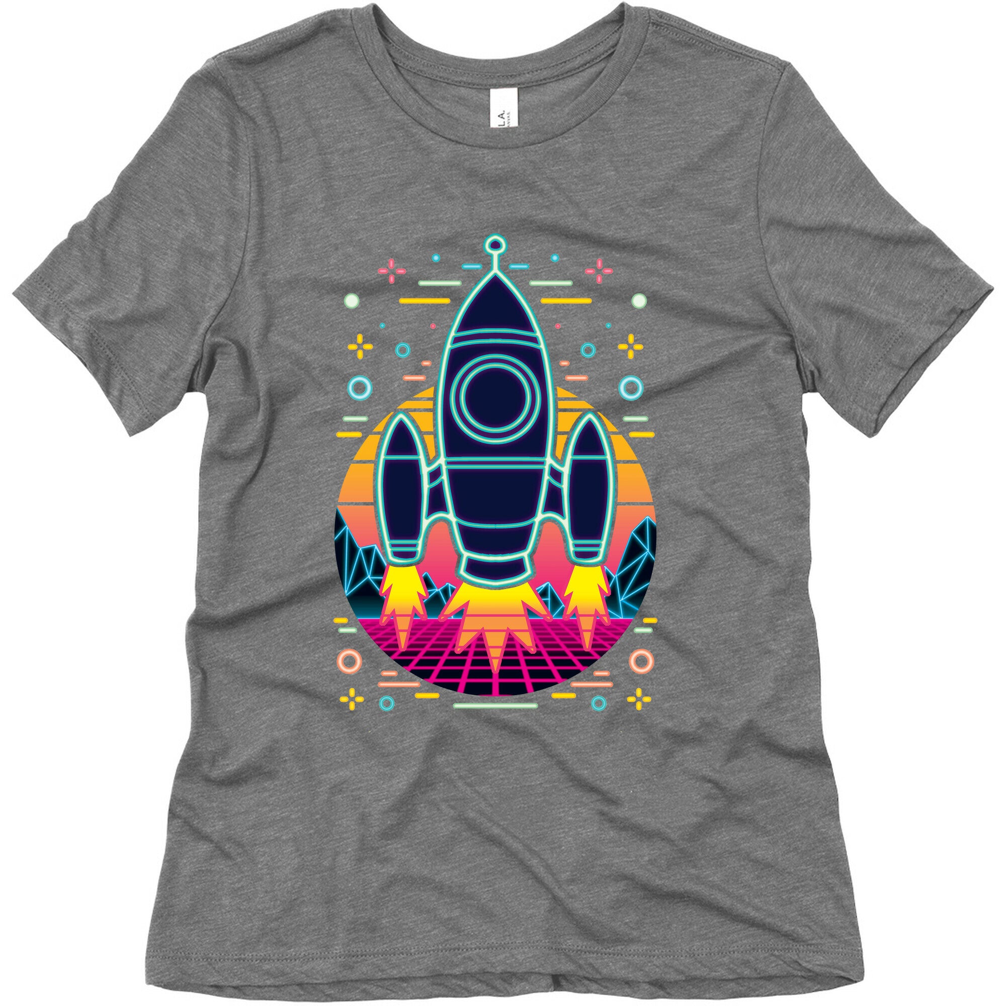 Synthwave Space Exploration Women's Triblend Tee