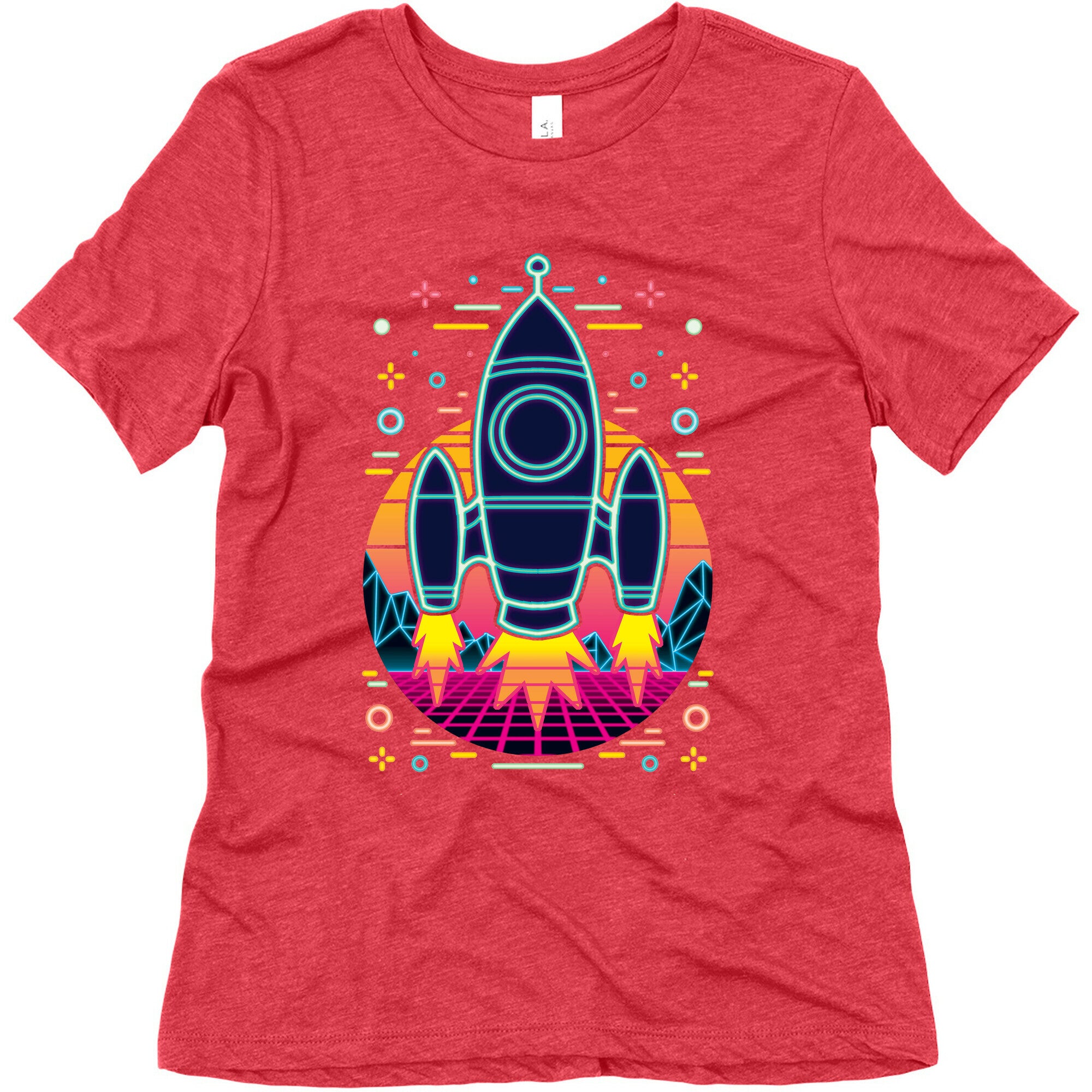 Synthwave Space Exploration Women's Triblend Tee