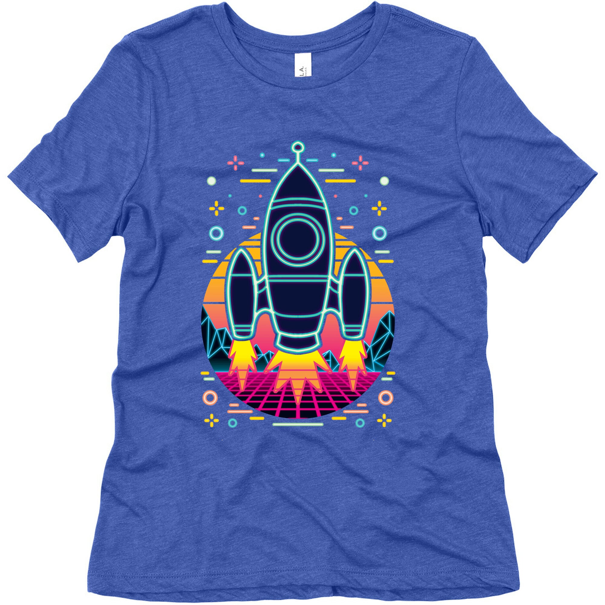 Synthwave Space Exploration Women's Triblend Tee