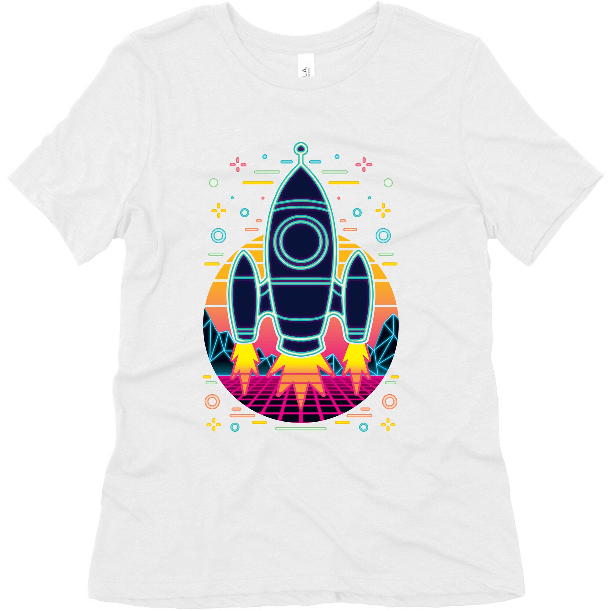 Synthwave Space Exploration Women's Triblend Tee