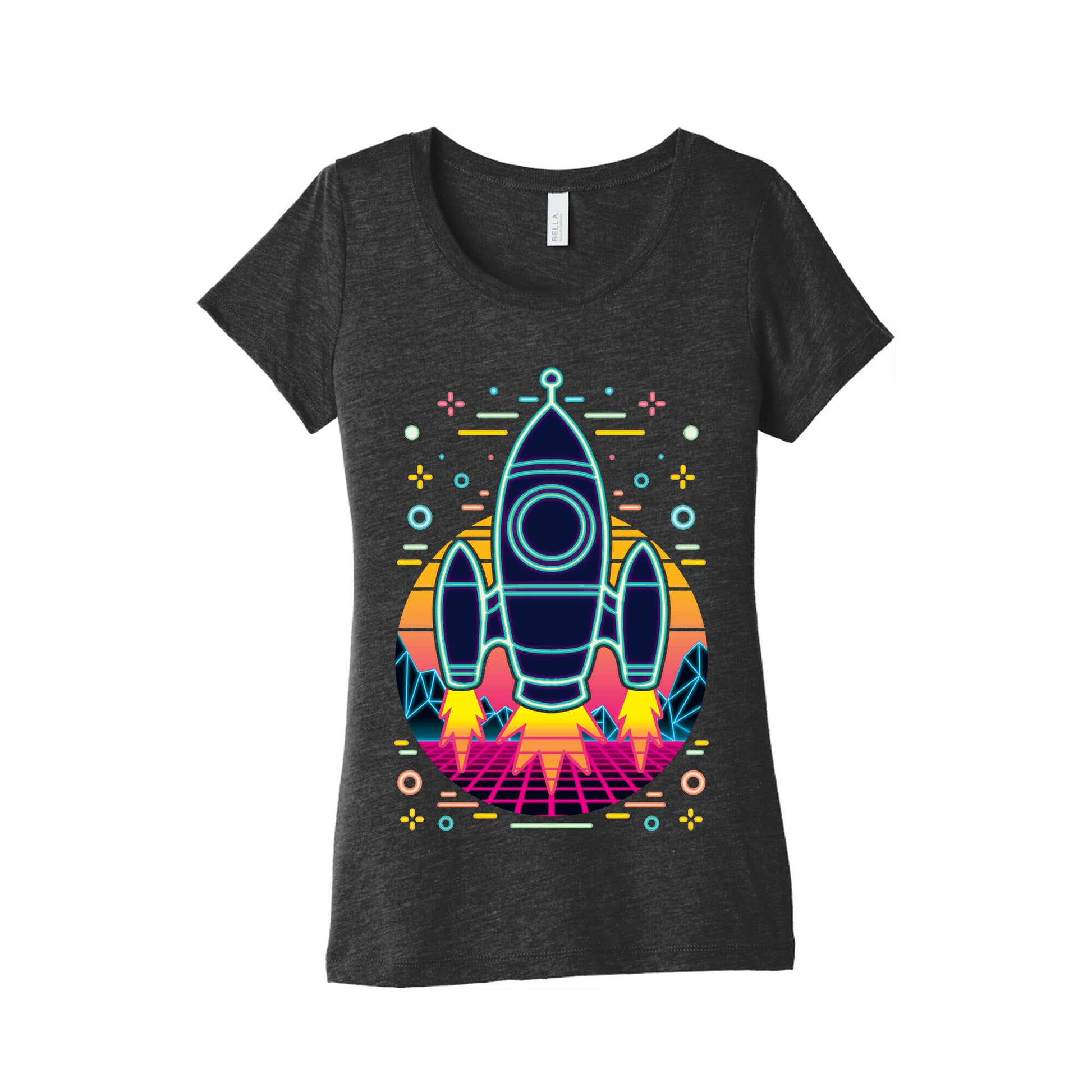 Synthwave Space Exploration Women's Triblend Tee