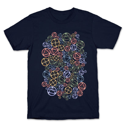 Witch's Elements Pattern T-Shirt