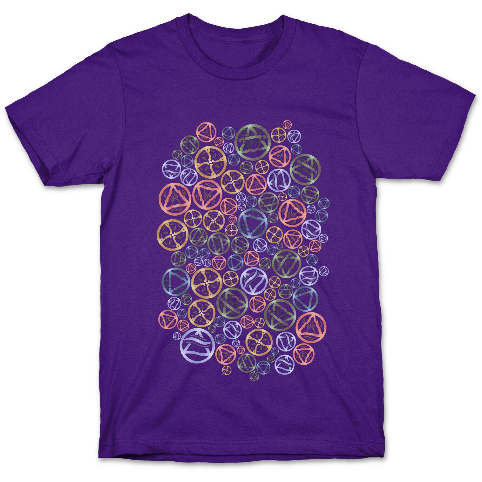 Witch's Elements Pattern T-Shirt