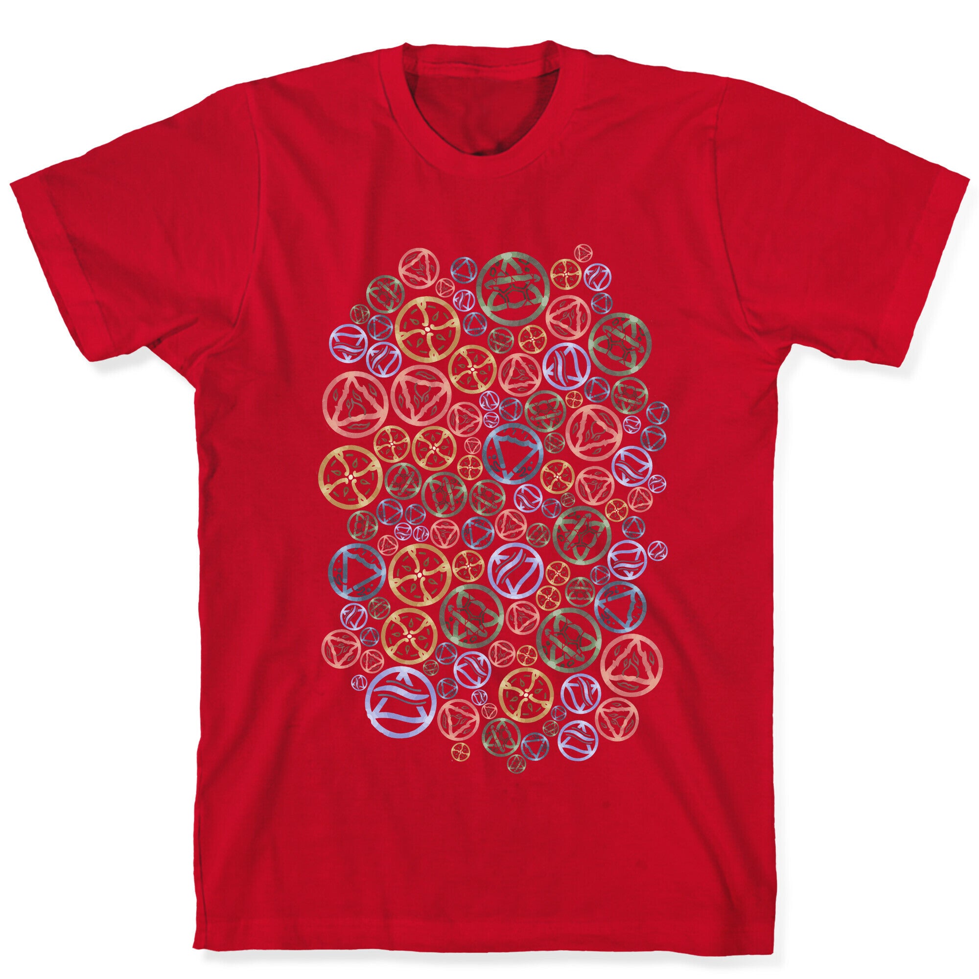 Witch's Elements Pattern T-Shirt