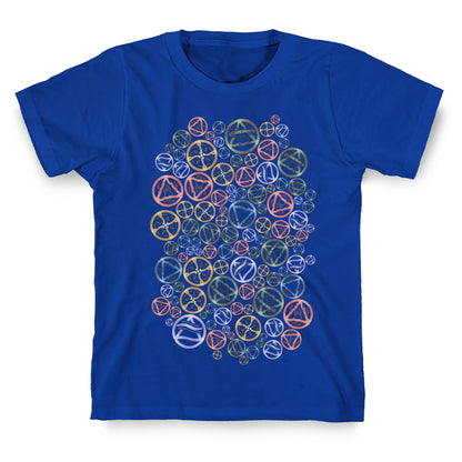 Witch's Elements Pattern T-Shirt