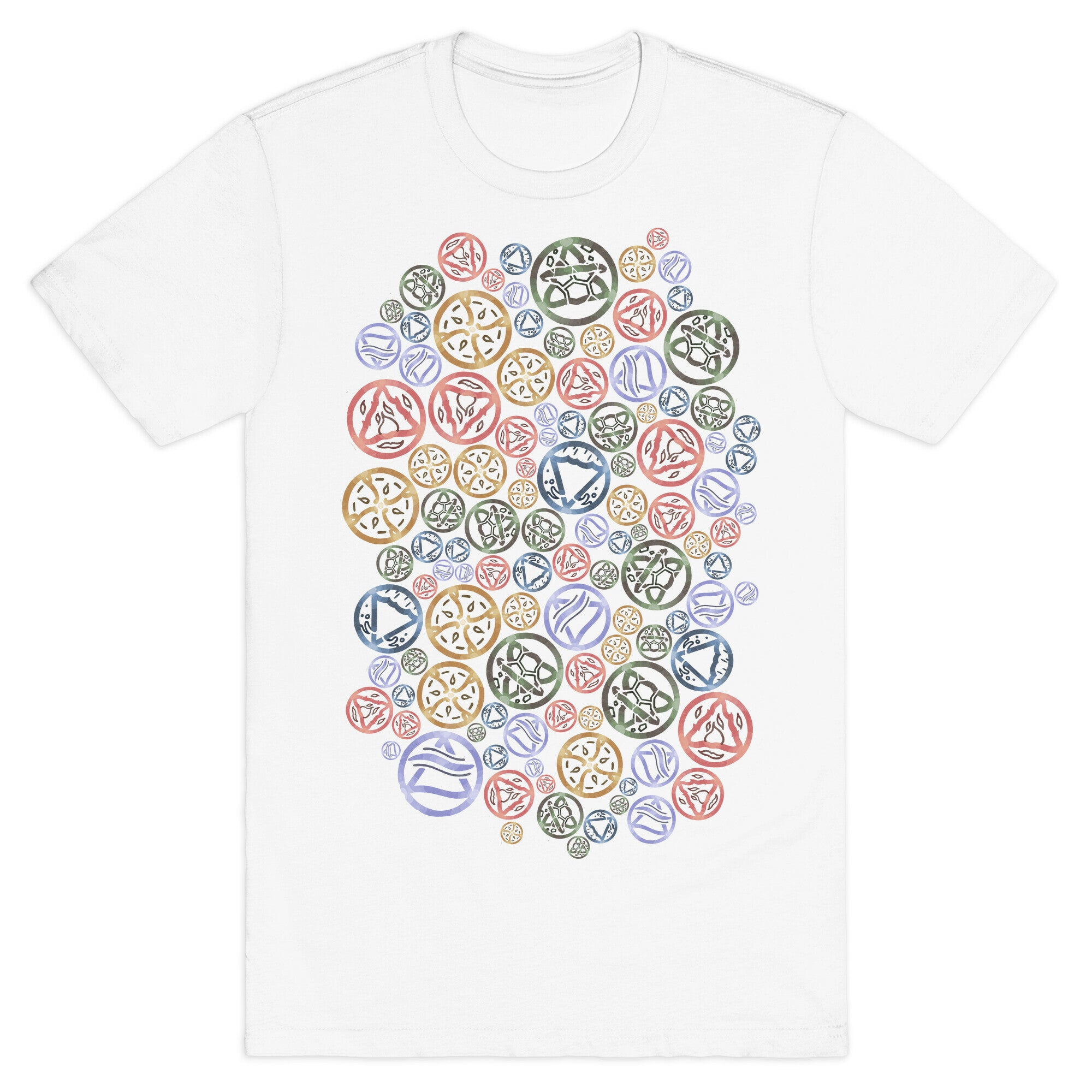 Witch's Elements Pattern T-Shirt