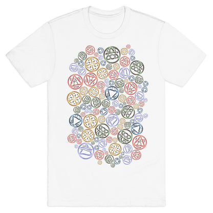 Witch's Elements Pattern T-Shirt