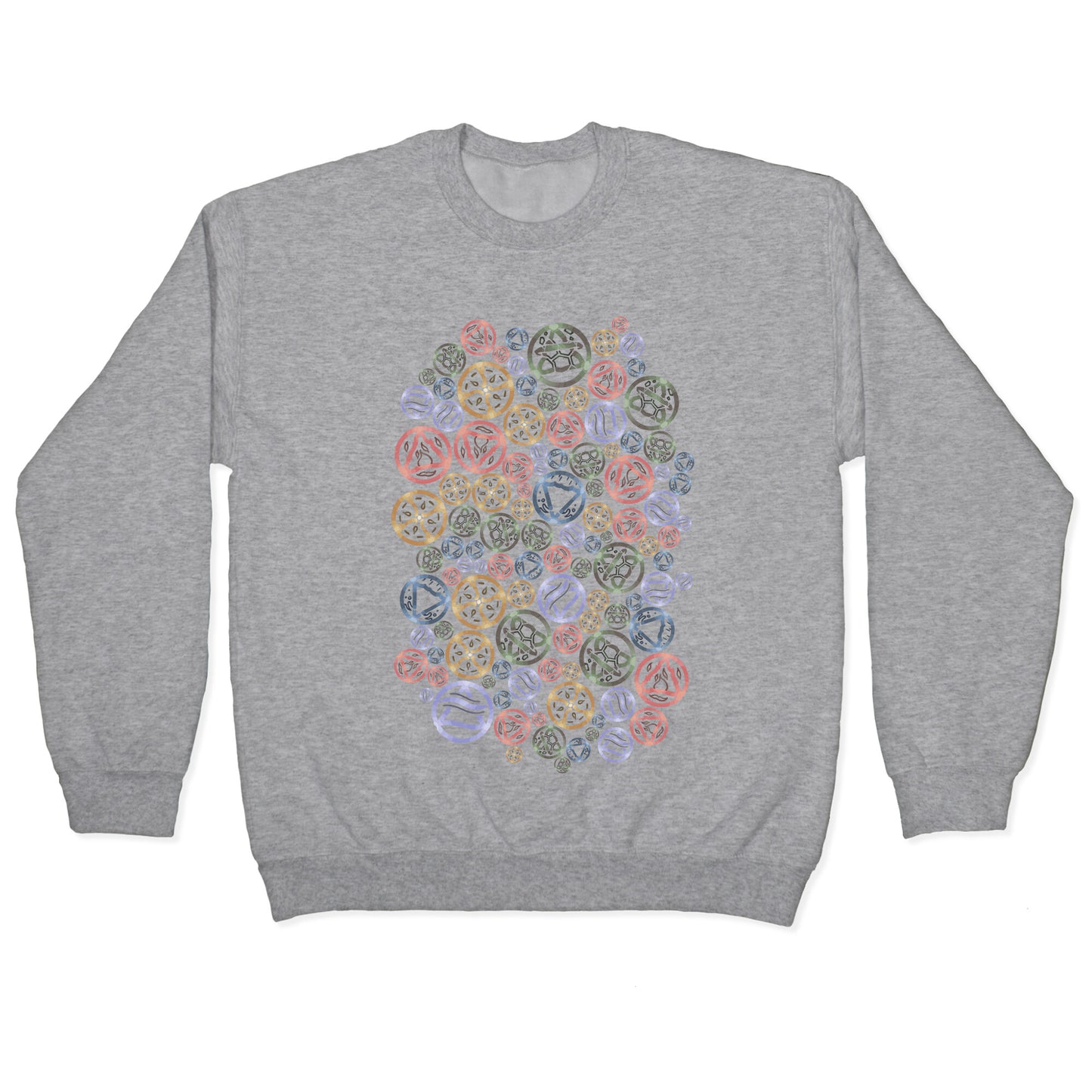 Witch's Elements Pattern Crewneck Sweatshirt