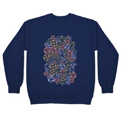 Witch's Elements Pattern Crewneck Sweatshirt