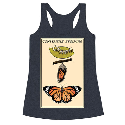 Constantly Evolving Monarch Butterfly Racerback Tank