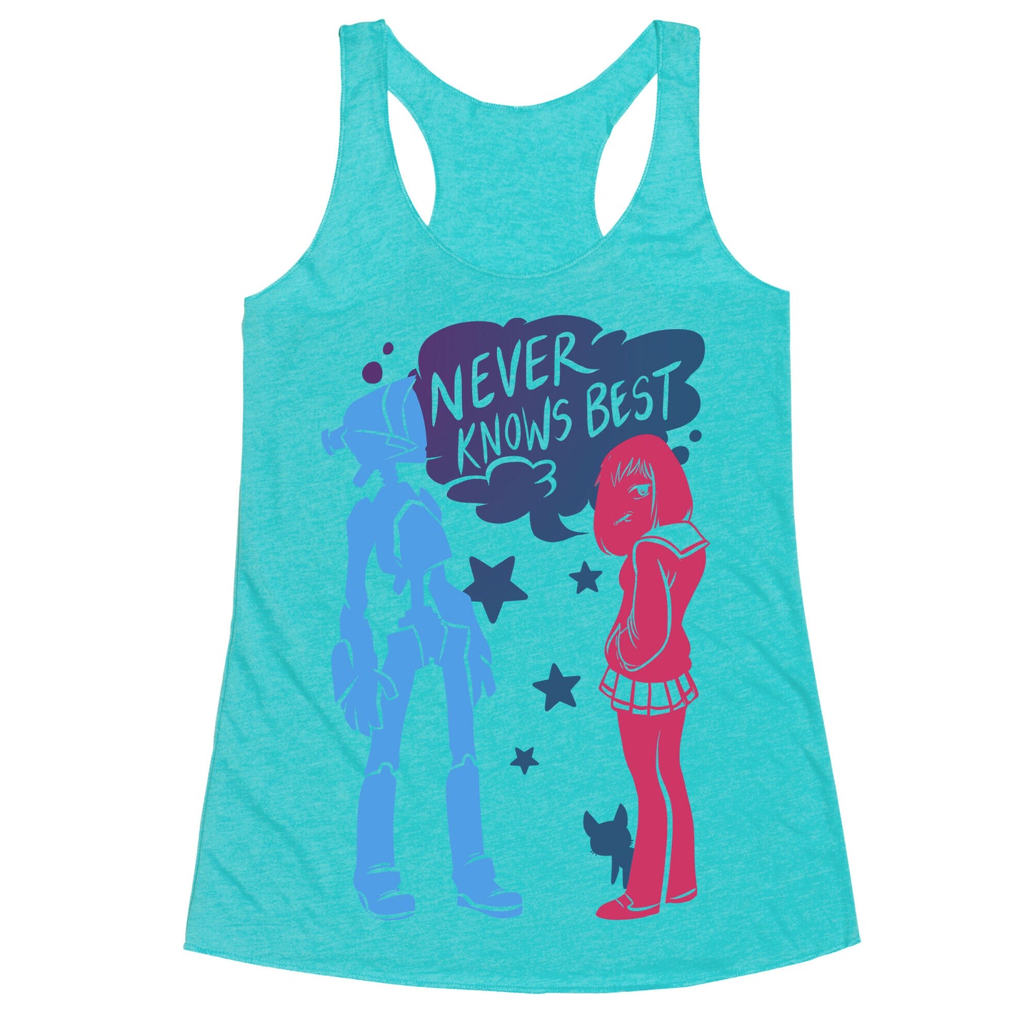 Never Knows Best Racerback Tank