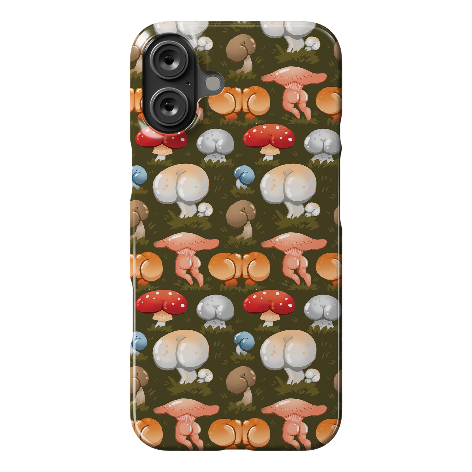 Butt Mushroom Pattern Phone Case