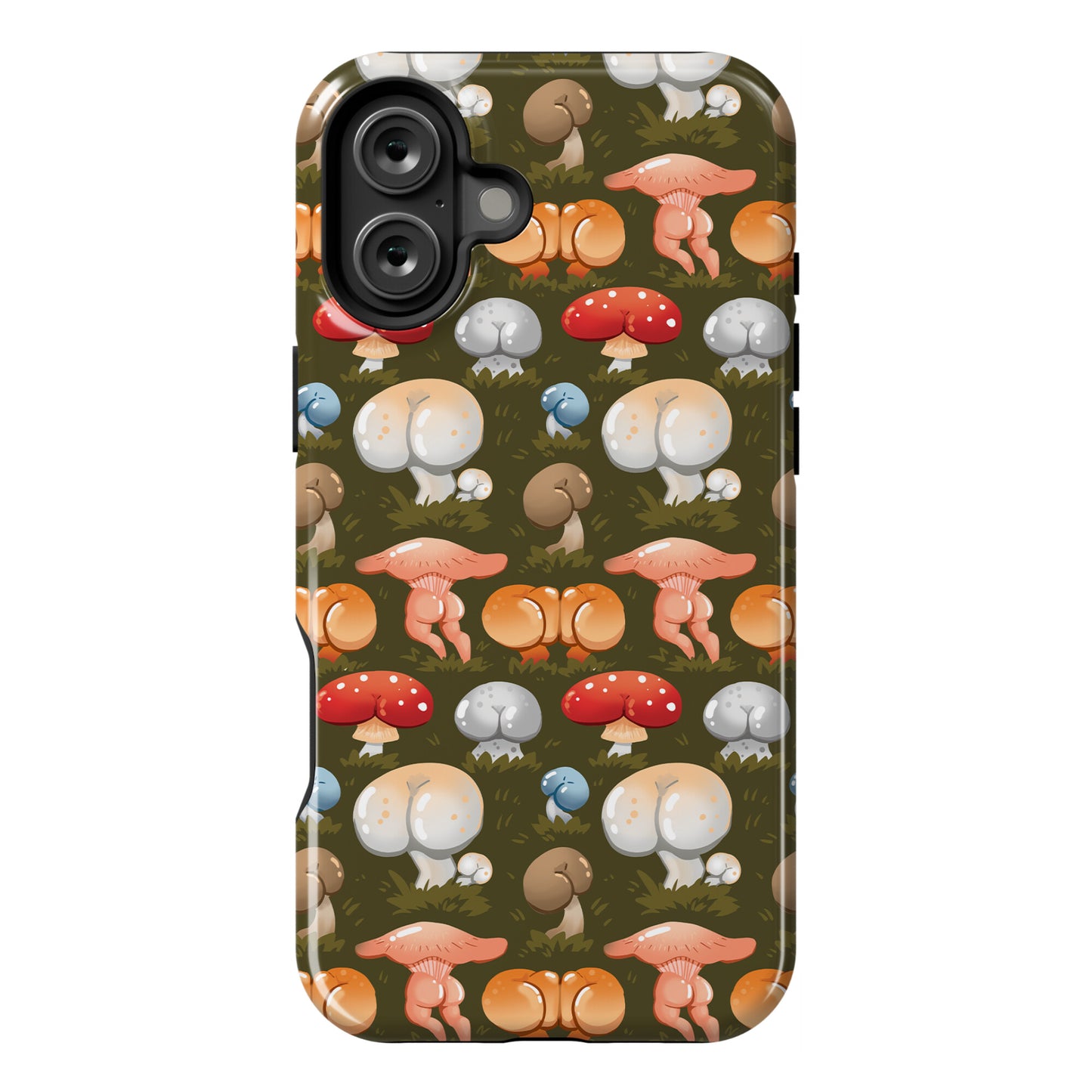 Butt Mushroom Pattern Phone Case