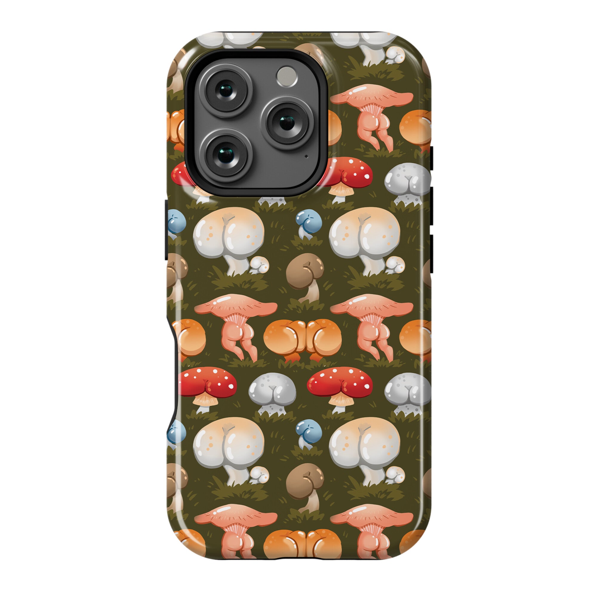 Butt Mushroom Pattern Phone Case