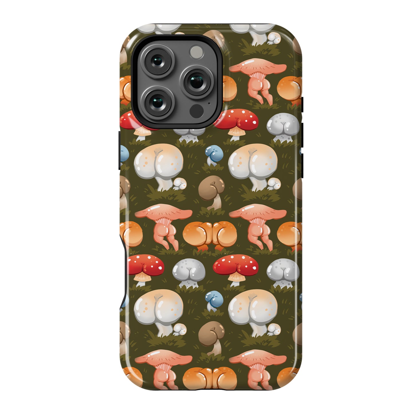 Butt Mushroom Pattern Phone Case