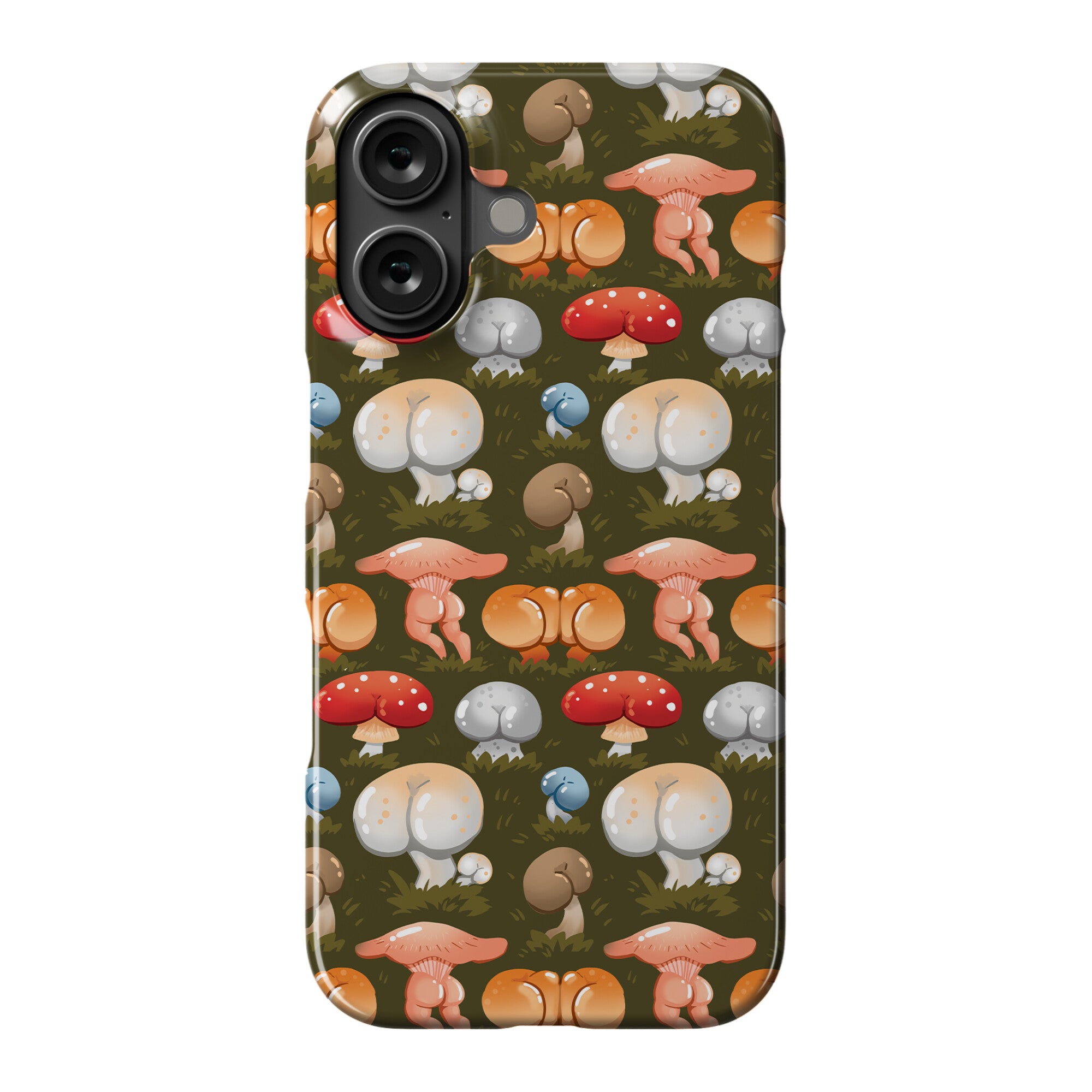 Butt Mushroom Pattern Phone Case