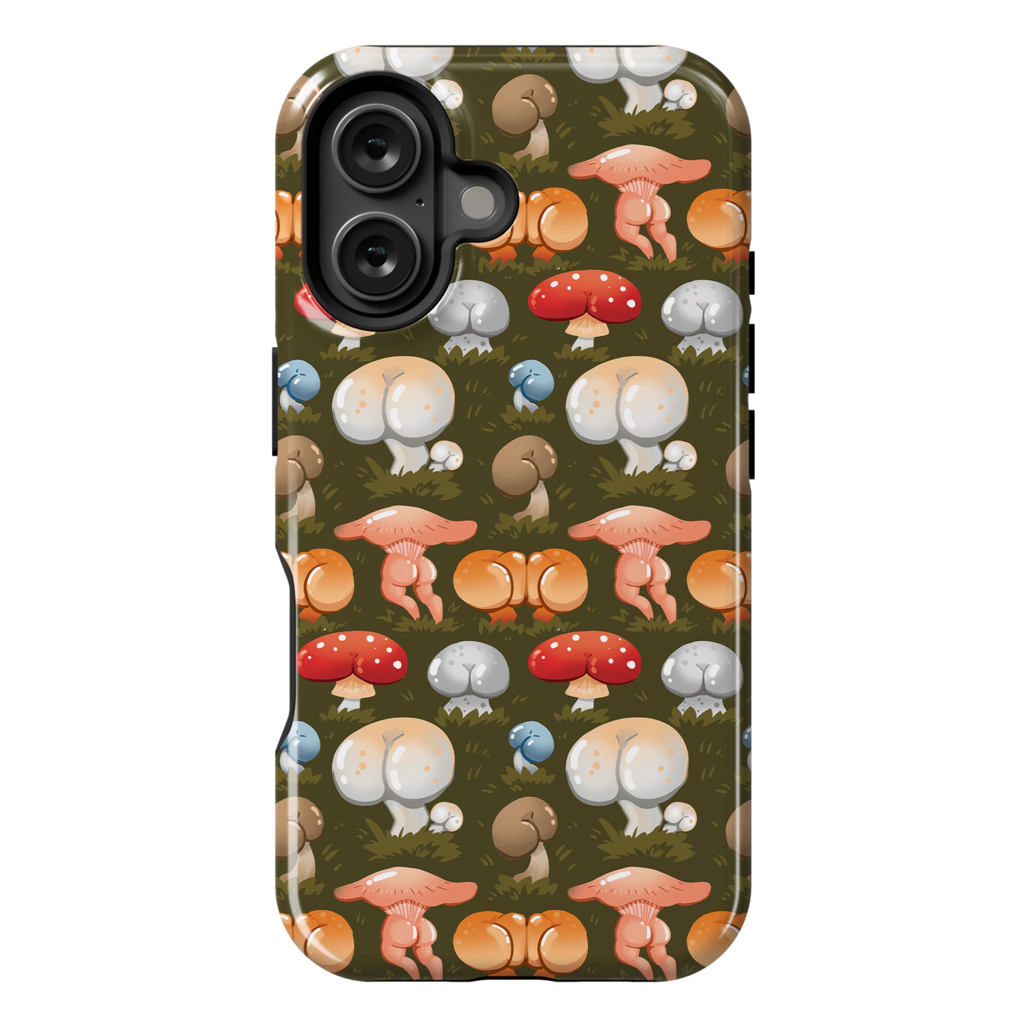 Butt Mushroom Pattern Phone Case