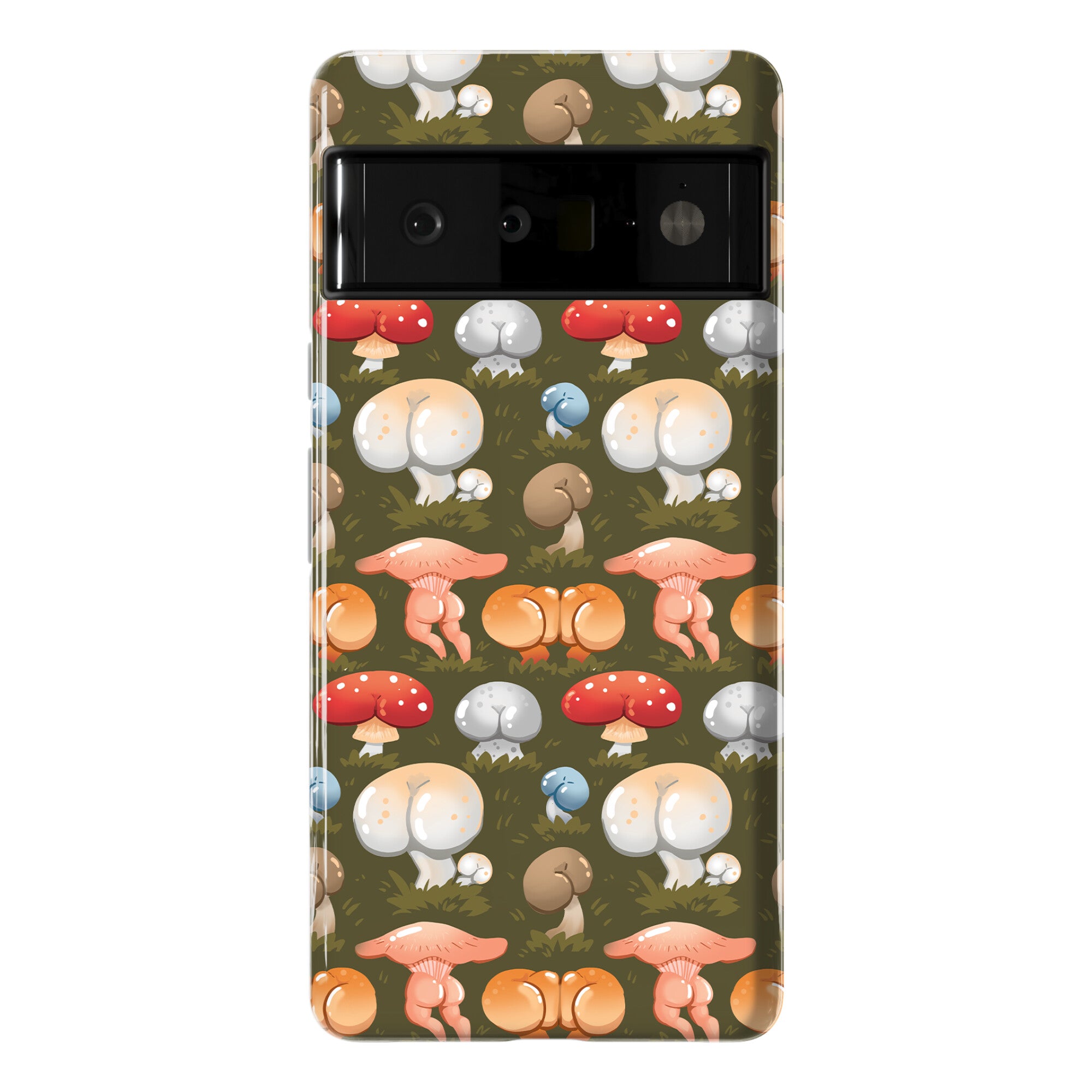 Butt Mushroom Pattern Phone Case