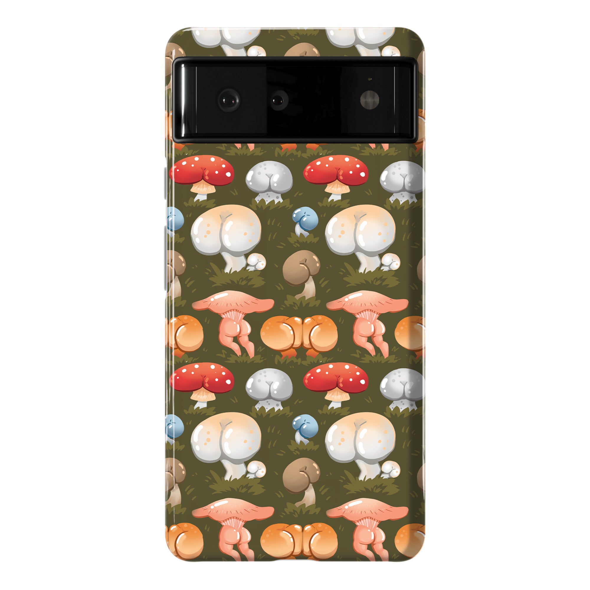 Butt Mushroom Pattern Phone Case
